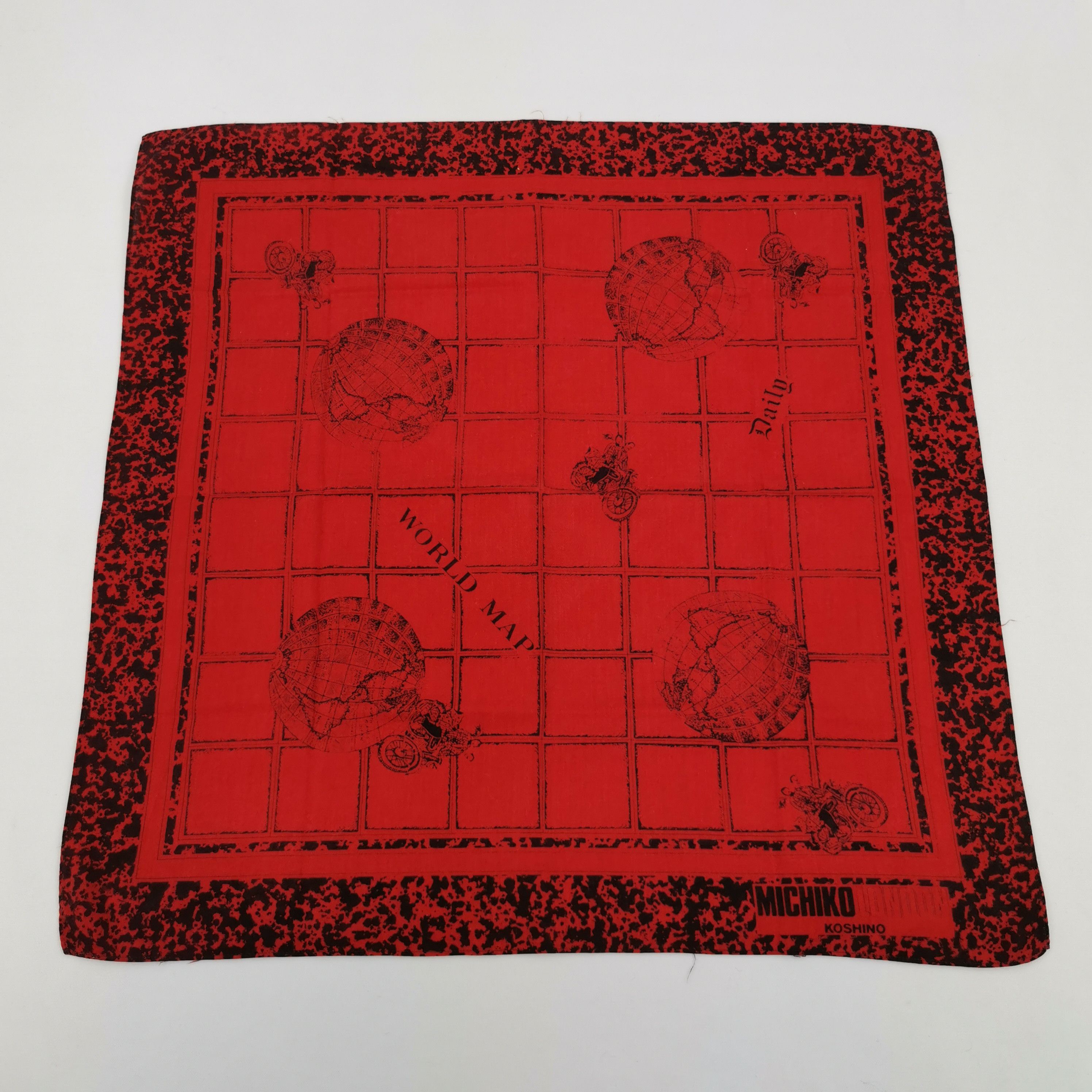 Japanese Brand Vintage Michiko London Handkerchief Neckerchief Bandana Size ONE SIZE - 1 Thumbnail