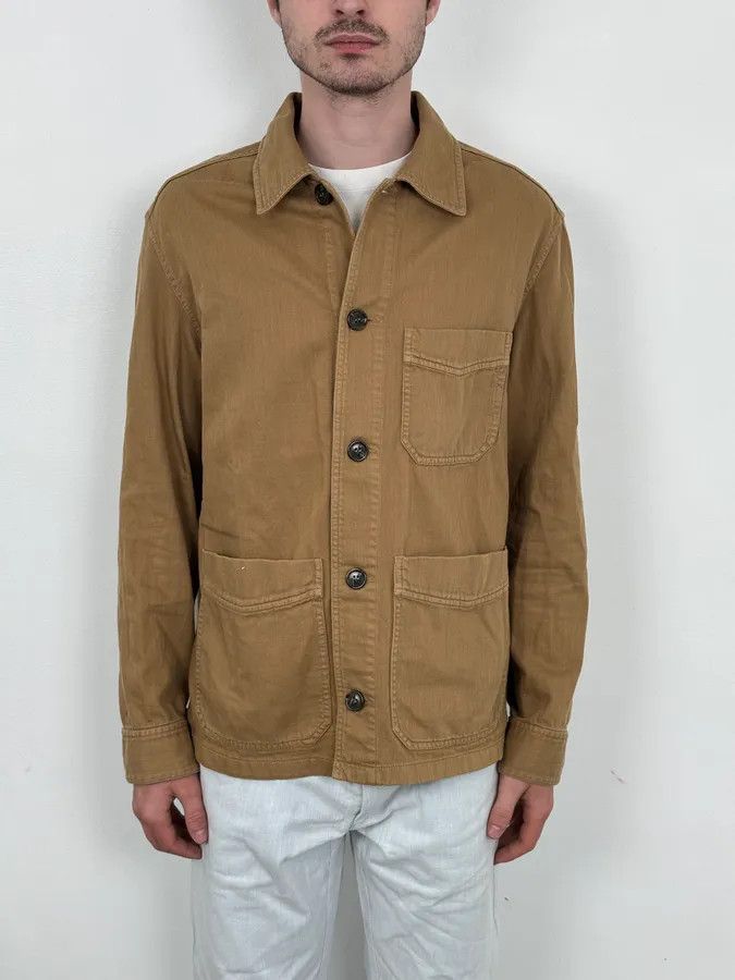 A.P.C. A.P.C. Camel Cotton Shirt Jacket Cargo Pockets Size US M / EU 48-50 / 2 - 2 Thumbnail