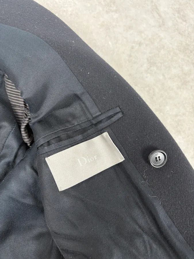 Dior AW2006 Dior Black Buttoned Officer Wool Long Coat by Hedi Slimane Size US M / EU 48-50 / 2 - 10 Thumbnail