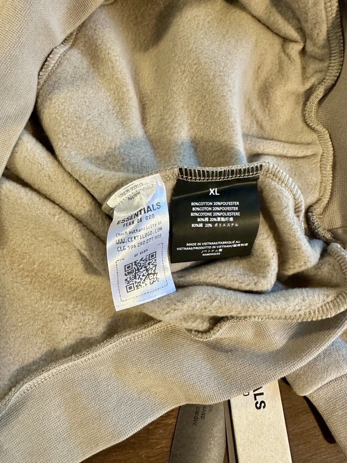Fear of God Fear of God Essentials Desert Sand Crewneck (FW24)-XL -BNWT Size US XL / EU 56 / 4 - 7 Thumbnail