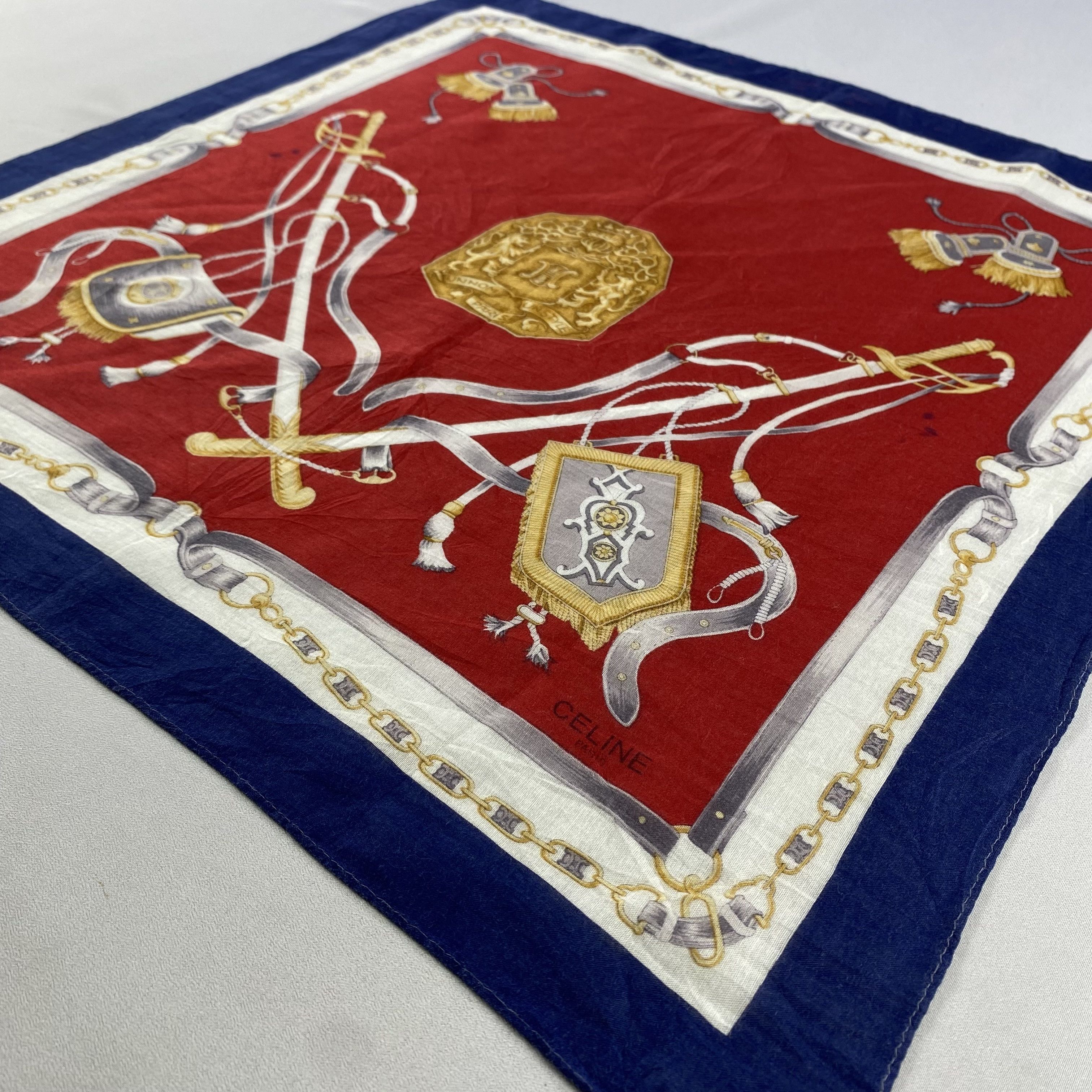 Celine × Vintage Celine Bandana/ Handkerchief / Neckerchief Size ONE SIZE - 4 Thumbnail