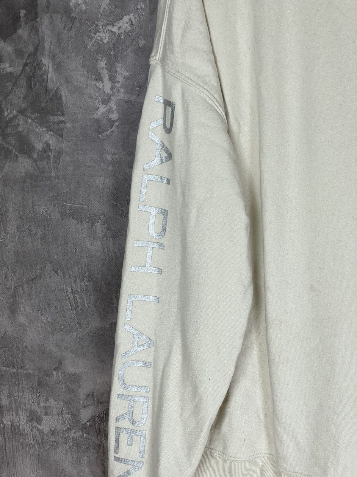 Japanese Brand × Polo Ralph Lauren Vintage Women’s Polo Ralph Lauren White Basic Sweatshirt Size L / US 10 / IT 46 - 7 Thumbnail