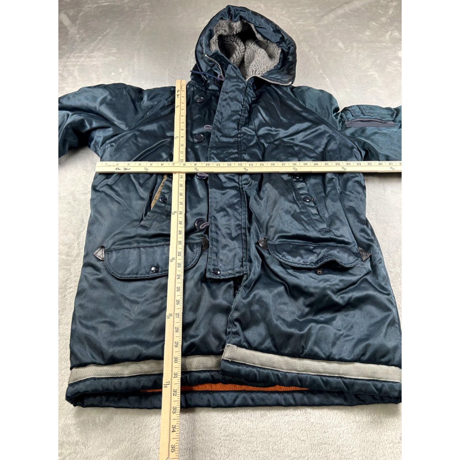 Vintage VINTAGE Golden Fleece Jacket Mens XL Blue Hooded Insulated Parka Size US XL / EU 56 / 4 - 6 Thumbnail
