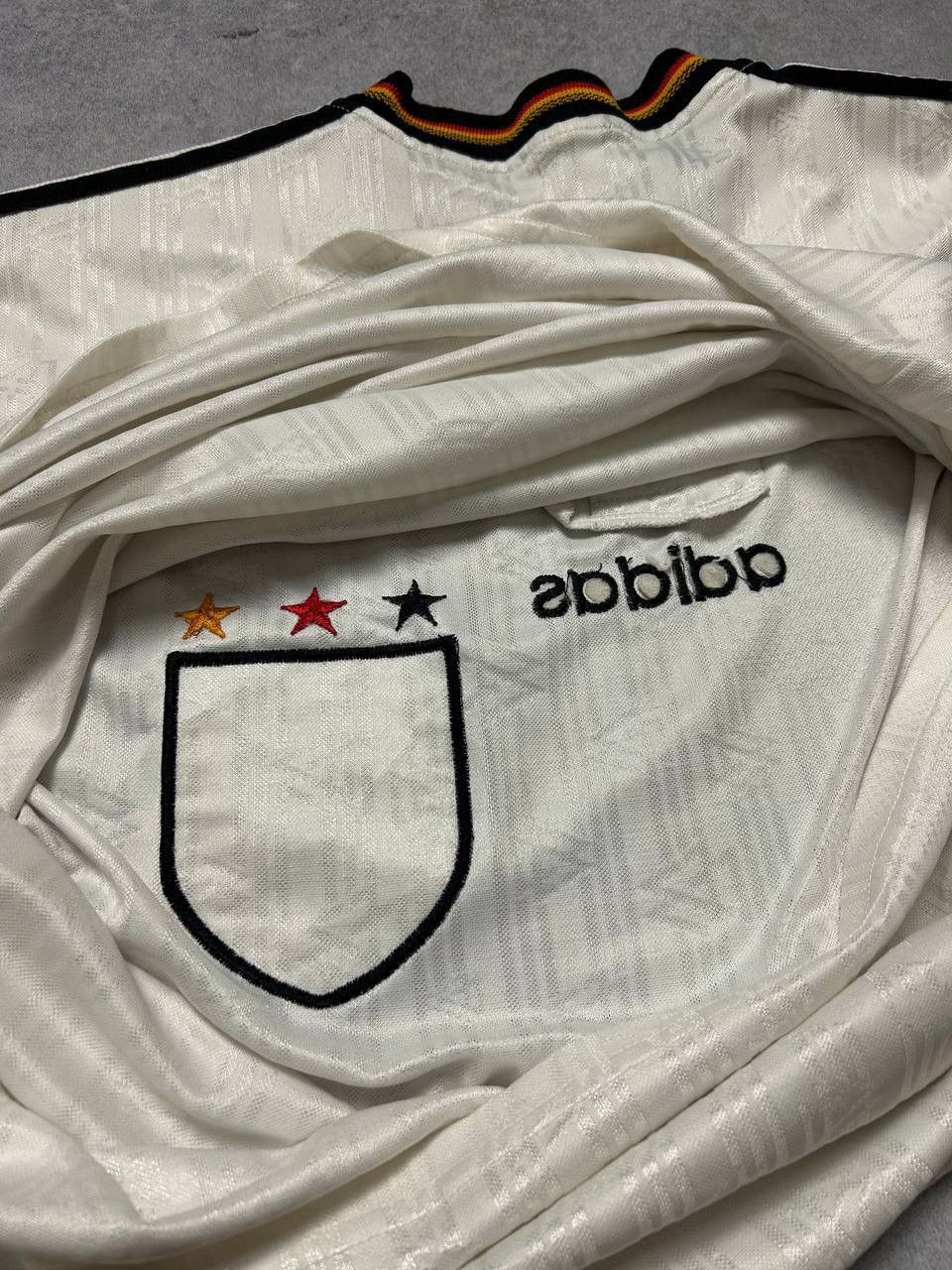 Adidas Vintage Adidas Germany Home Football Shirt 1996, Size L Size US L / EU 52-54 / 3 - 5 Thumbnail