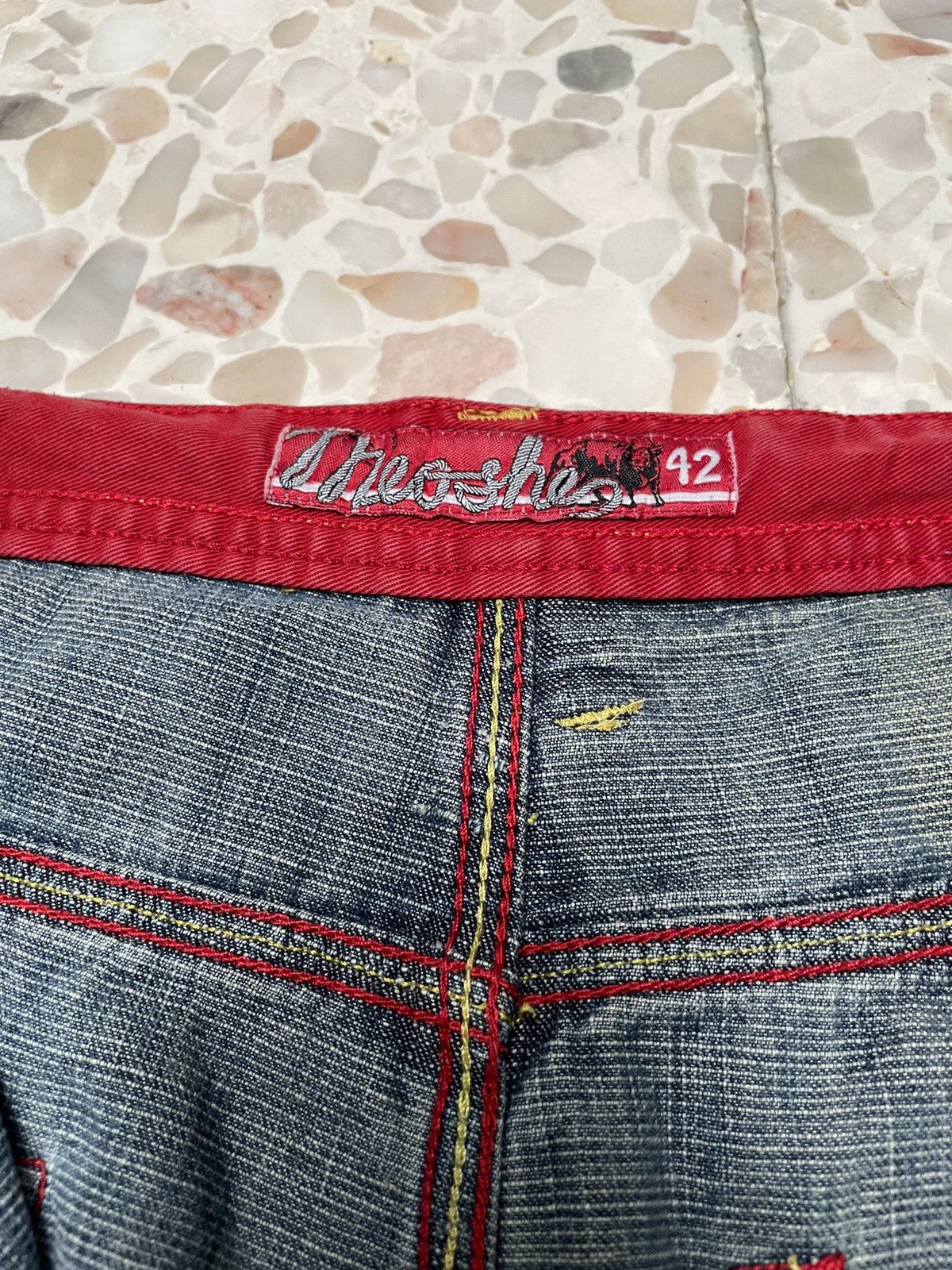 Designer × Japanese Brand × Vintage Vintage Japanese Brand Meoshe Baggy Jeans 2000s Size US 40 / EU 56 - 11 Thumbnail
