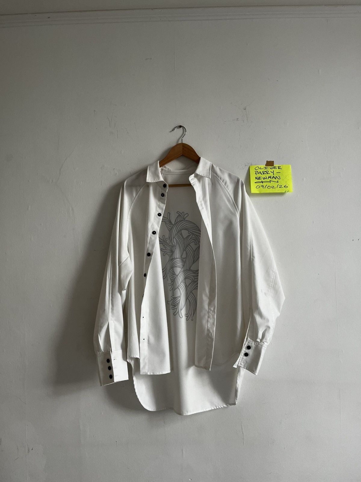 Christopher Nemeth Christopher Nemeth Rope Print Long Sleeve Shirt White (L) Size US L / EU 52-54 / 3 - 3 Thumbnail