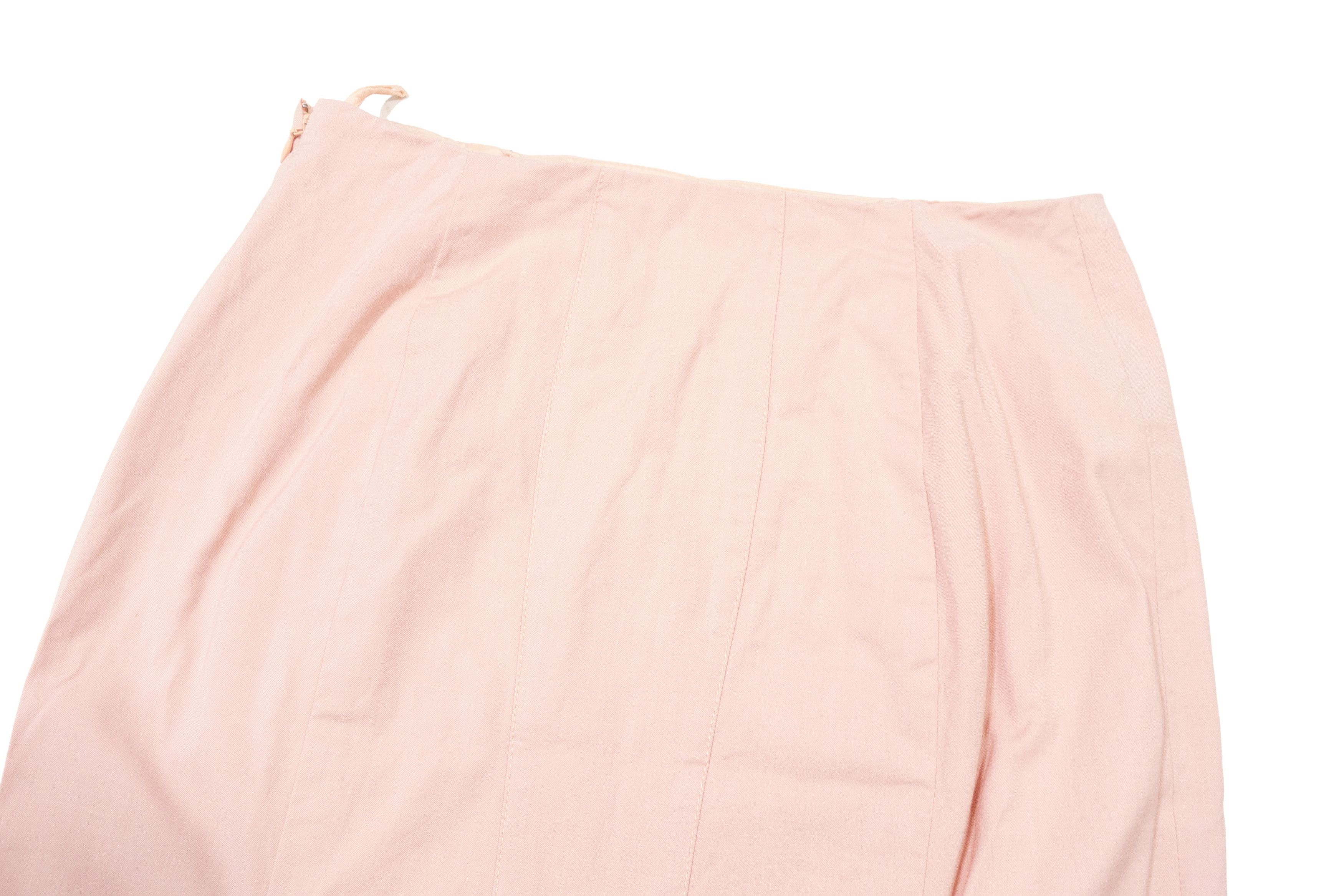 Versace 90s Gianni Versace Wool Blend Pencil Skirt Front Slits Size 28" / US 6 / IT 42 - 4 Thumbnail