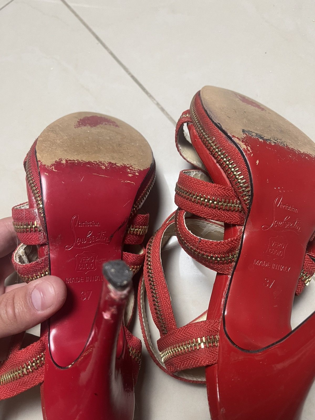 Christian Louboutin Christian Louboutin Stiletto Heels Size US 7 / IT 37 - 5 Thumbnail