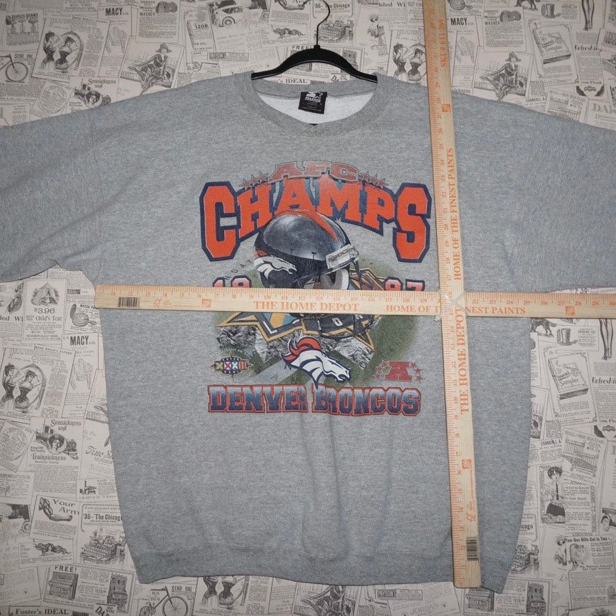 Starter XL-Vintage Y2K Denver Broncos Super Bowl 1998 NFL sweatshirt Size US XL / EU 56 / 4 - 4 Thumbnail