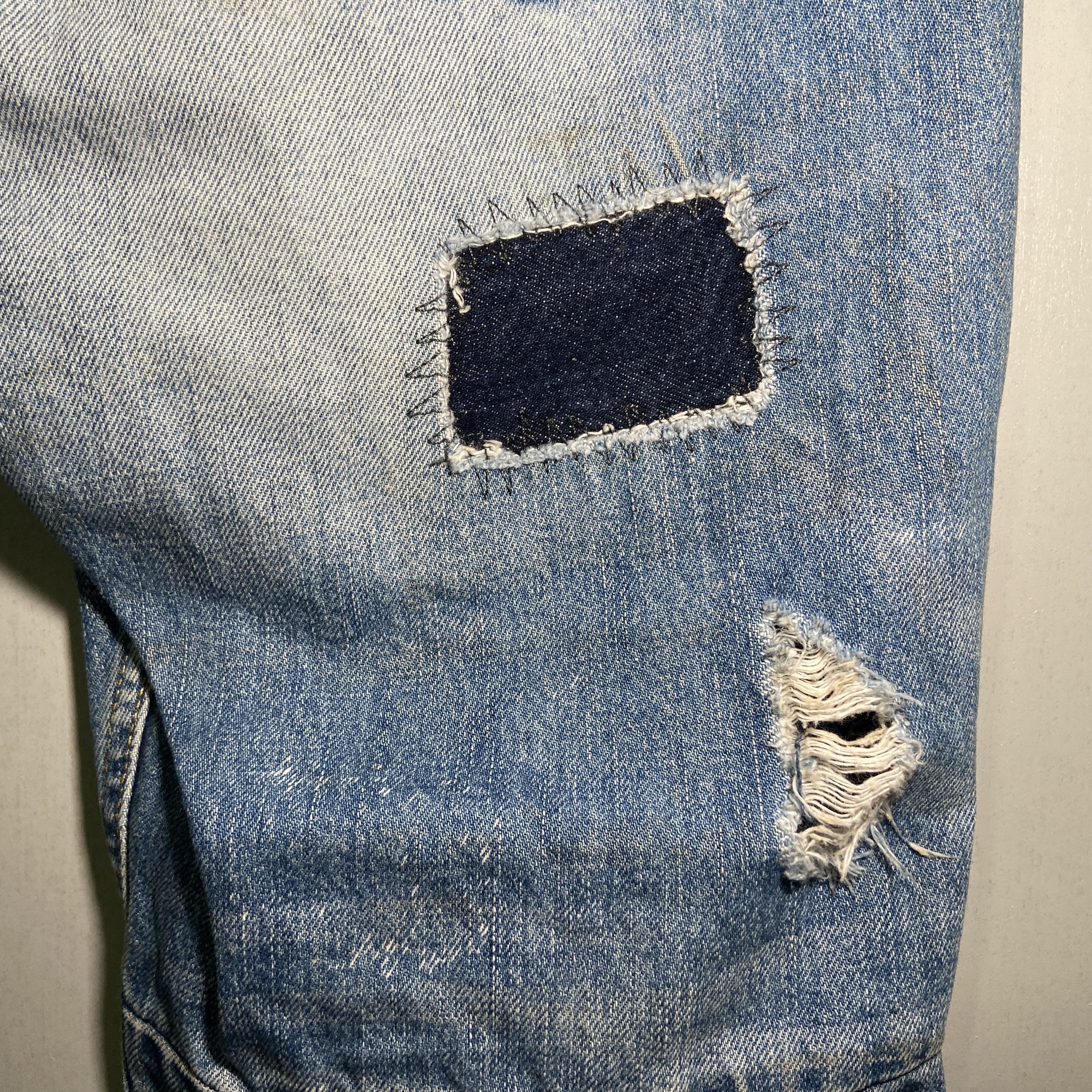 Firetrap × If Six Was Nine Firetrap Extreme Vintage Wash Sashiko Jeans Size US 32 / EU 48 - 12 Thumbnail