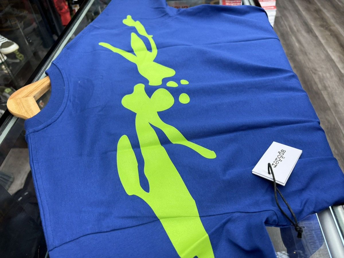 Sp5der BLUE TM TEE | SP5DER | KING SPIDER Size US L / EU 52-54 / 3 - 7 Thumbnail