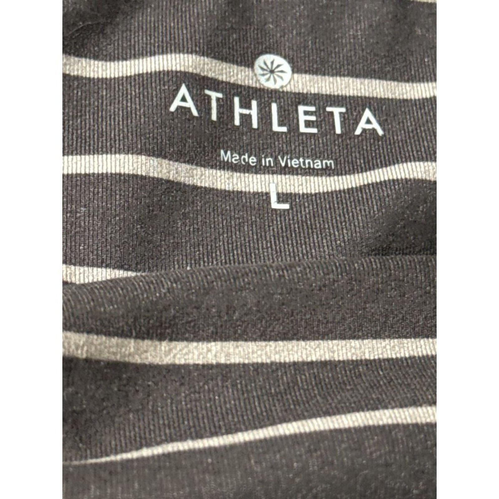 Athleta Athleta Chaturanga Stripe Athletic Crop Leggings Large Size 30" / US 8 / IT 44 - 5 Thumbnail