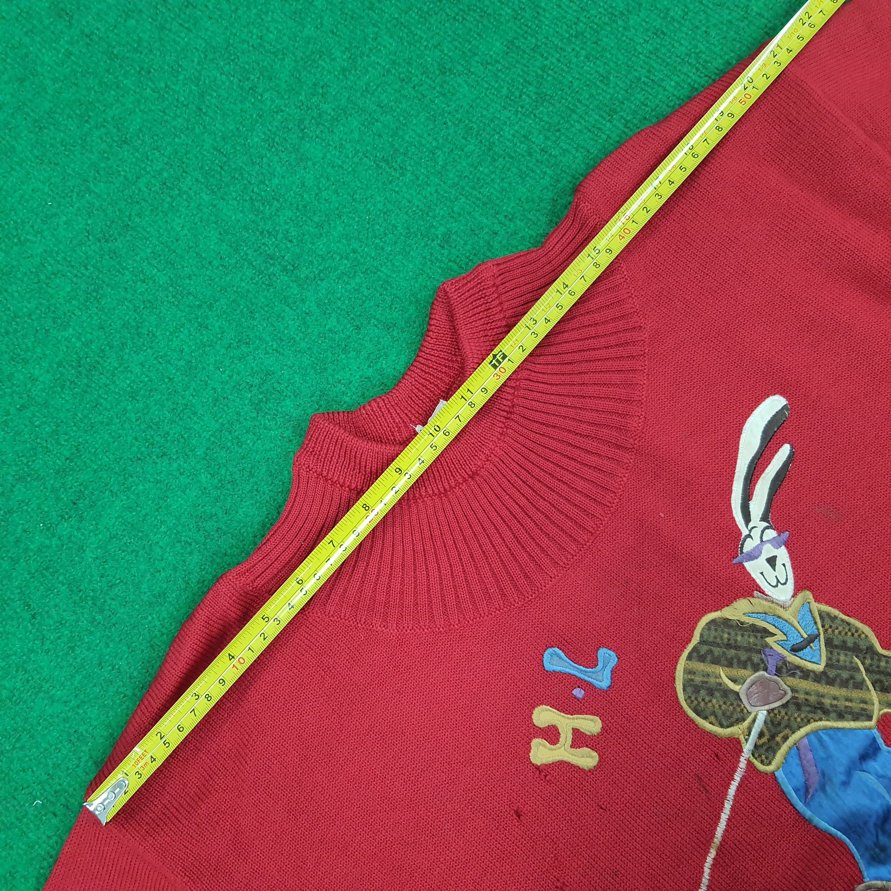 Vintage Vintage Henri Luccapuis Happy Ski Knitted Sweatshirt Size US M / EU 48-50 / 2 - 9 Thumbnail