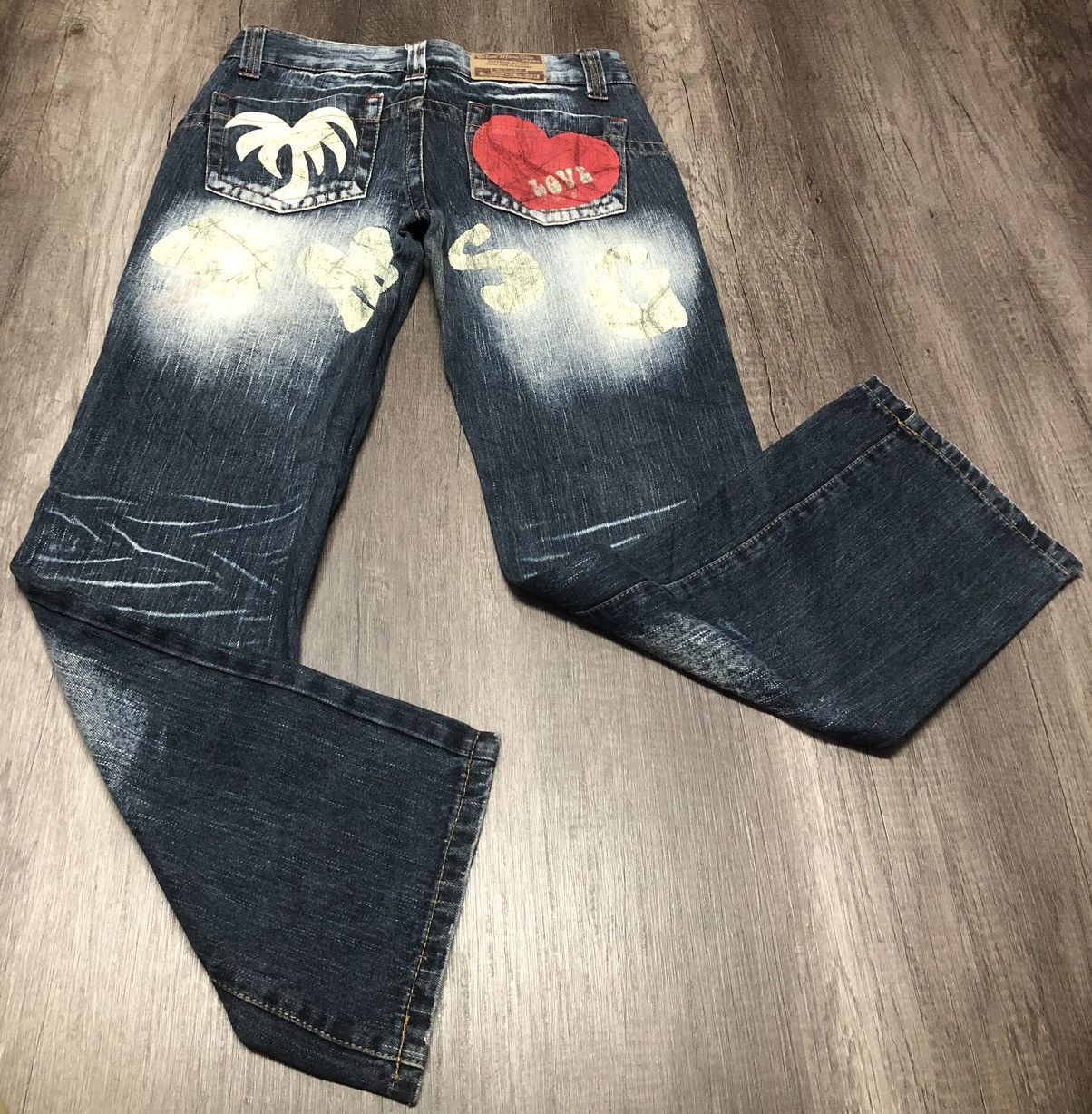 Blue Blue Japan × Japanese Brand × Vintage VINTAGE BLUE MOON BLUE SURF JEANS UNISEX DESIGN Size US 31 - 1 Thumbnail