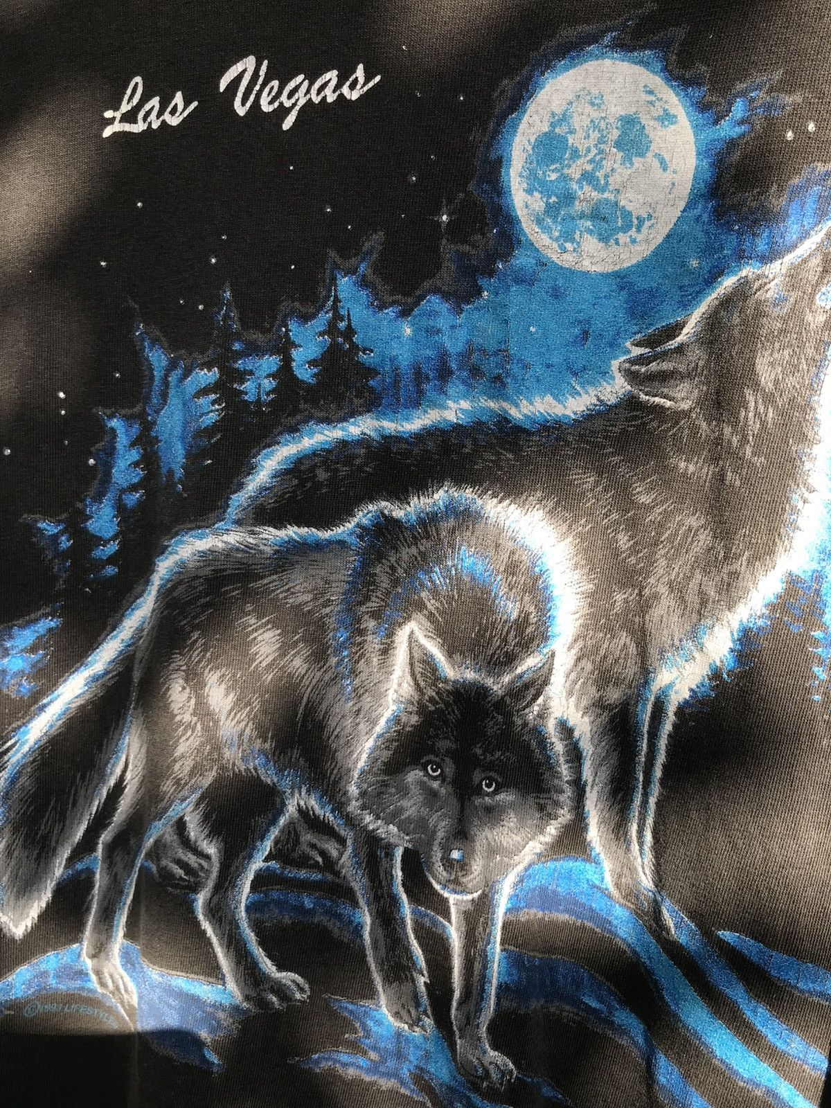 Vintage T-shirt Art Wolf 90's Size US M / EU 48-50 / 2 - 2 Thumbnail