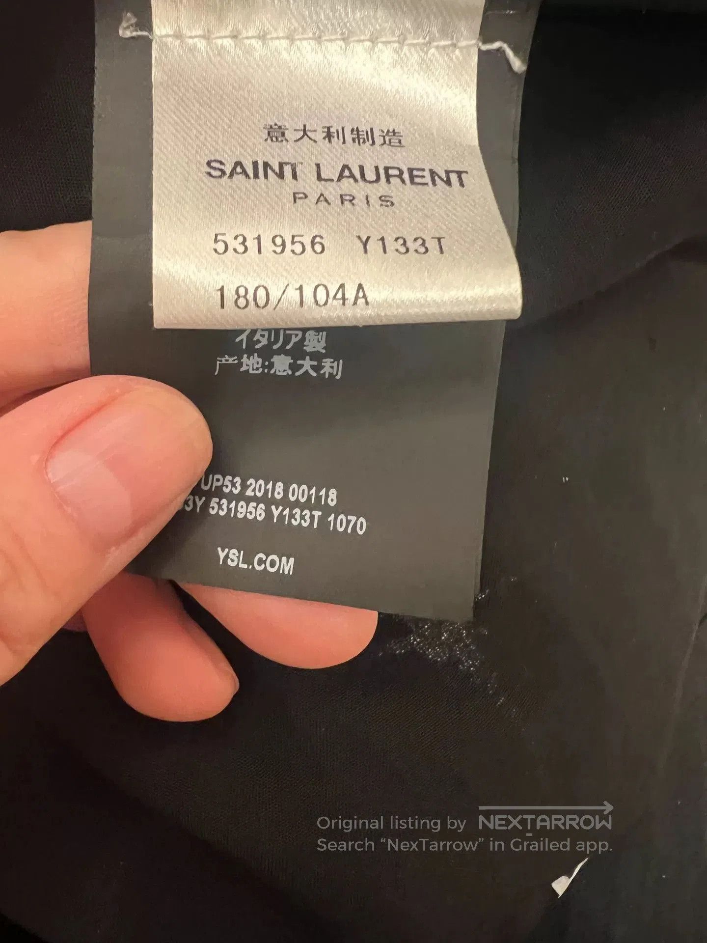 Saint Laurent Paris Saint Laurent Star Logo Silk Short Sleeve Shirt. Size US XXS / EU 40 - 4 Thumbnail
