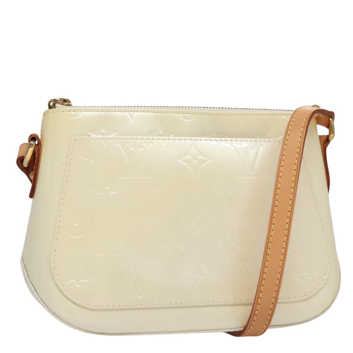 Minna White Patent Leather Shoulder Bag (Pre-Owned)