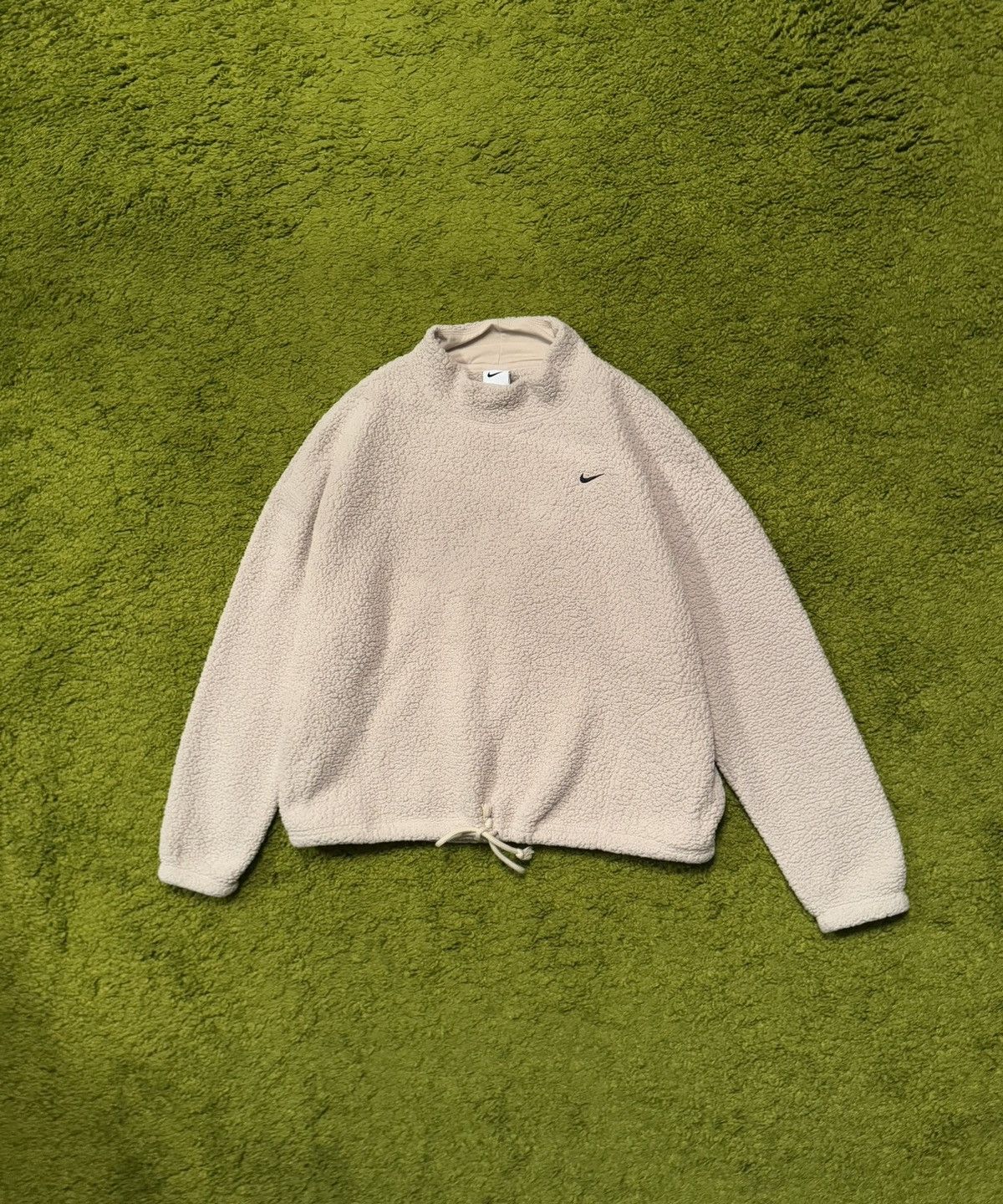 Designer × Nike 🧸 Nike teddy bear style knit swoosh logo sweatshirt Size XL / US 12-14 / IT 48-50 - 1 Thumbnail