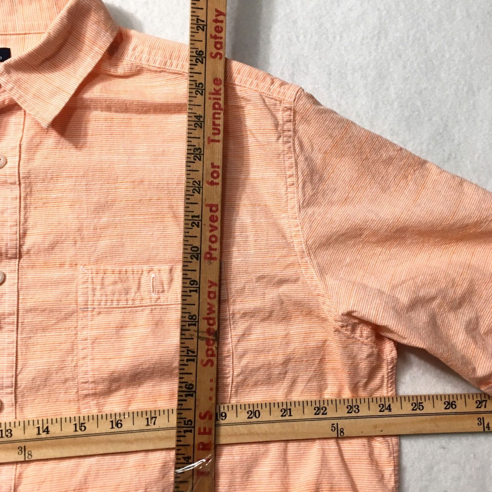 Vintage Mix & NY salmon Short Sleeve Button Up casual Shirt Mens L Size US L / EU 52-54 / 3 - 3 Thumbnail
