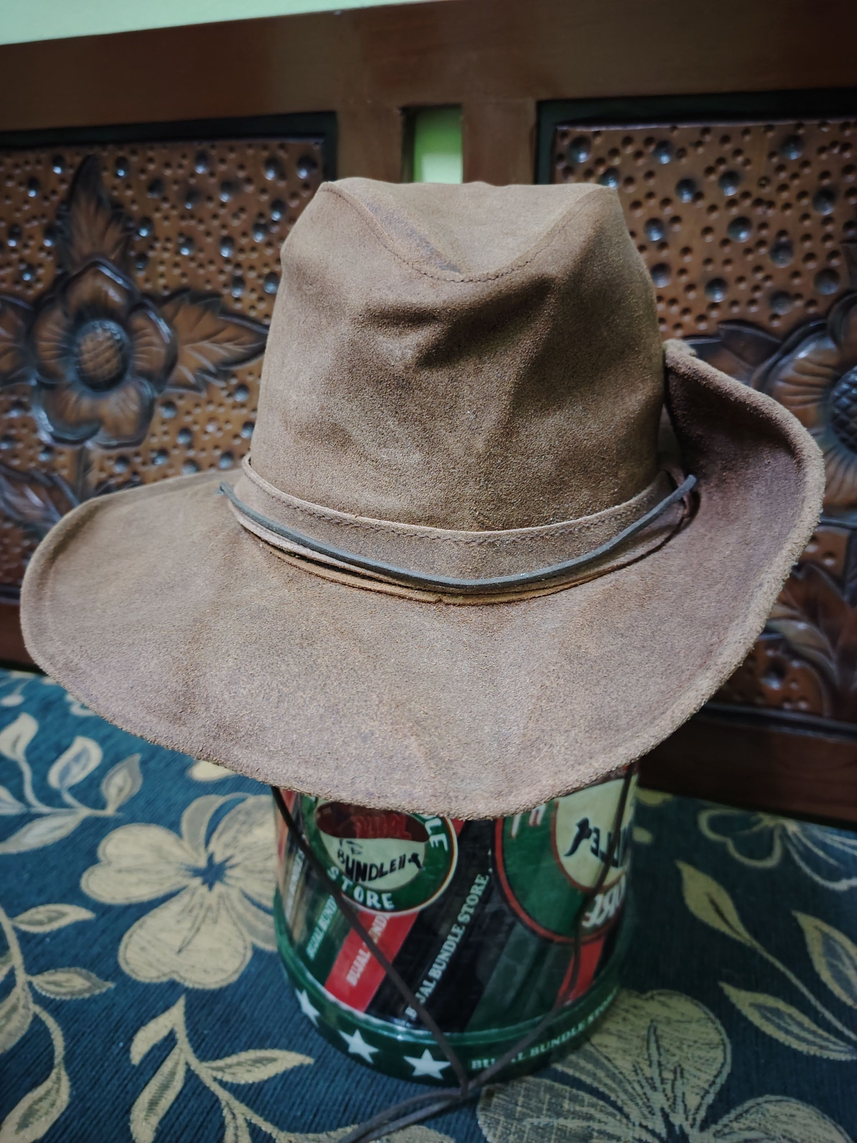 Minnetonka Vintage Minnetonka Genuine Leather Bucket Hat Size ONE SIZE - 7 Thumbnail