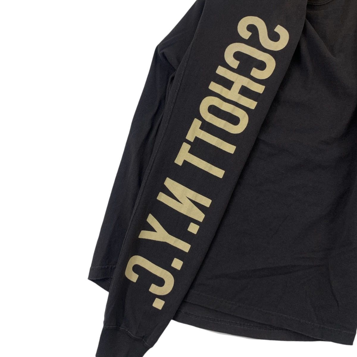 Schott Vintage SCHOTT NYC BROS Natural Faded Trash Tee Shir Size US XXL / EU 58 / 5 - 6 Thumbnail
