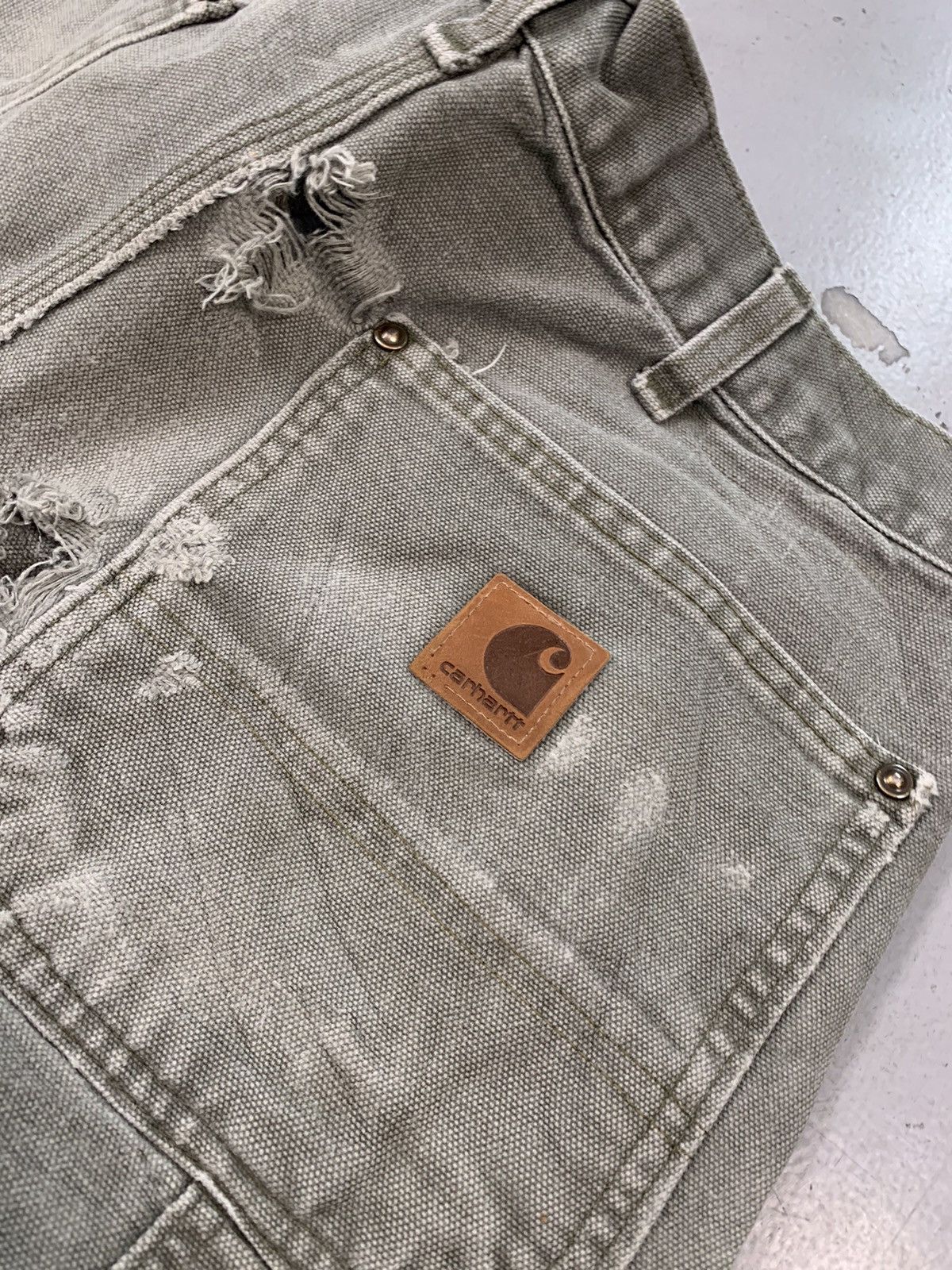 Carhartt Vintage Carhartt B136 moss double knee workwear Size US 32 / EU 48 - 8 Thumbnail