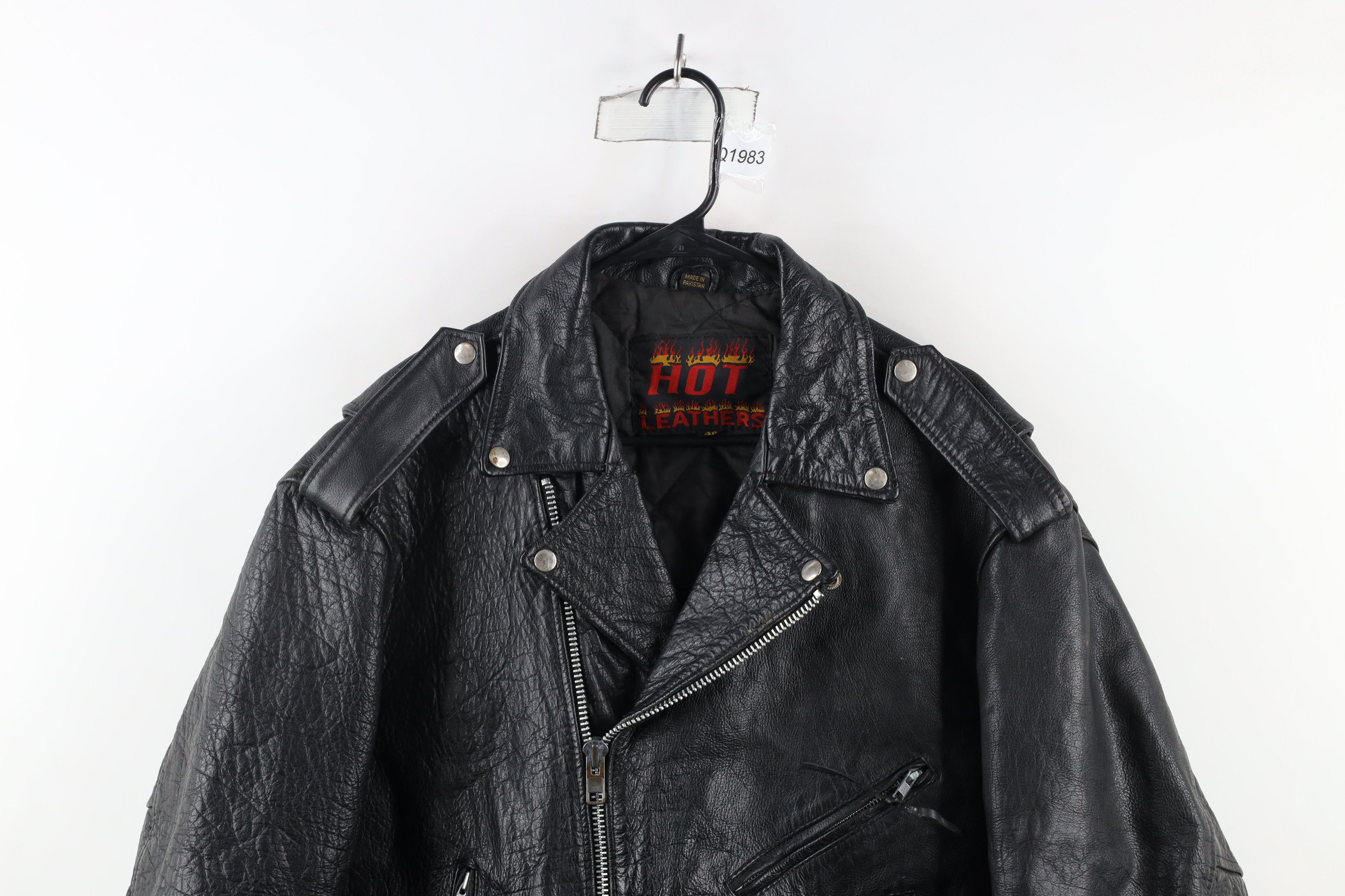 Vintage Vintage 90s Streetwear Leather Motorcycle Jacket Black Size US L / EU 52-54 / 3 - 2 Thumbnail