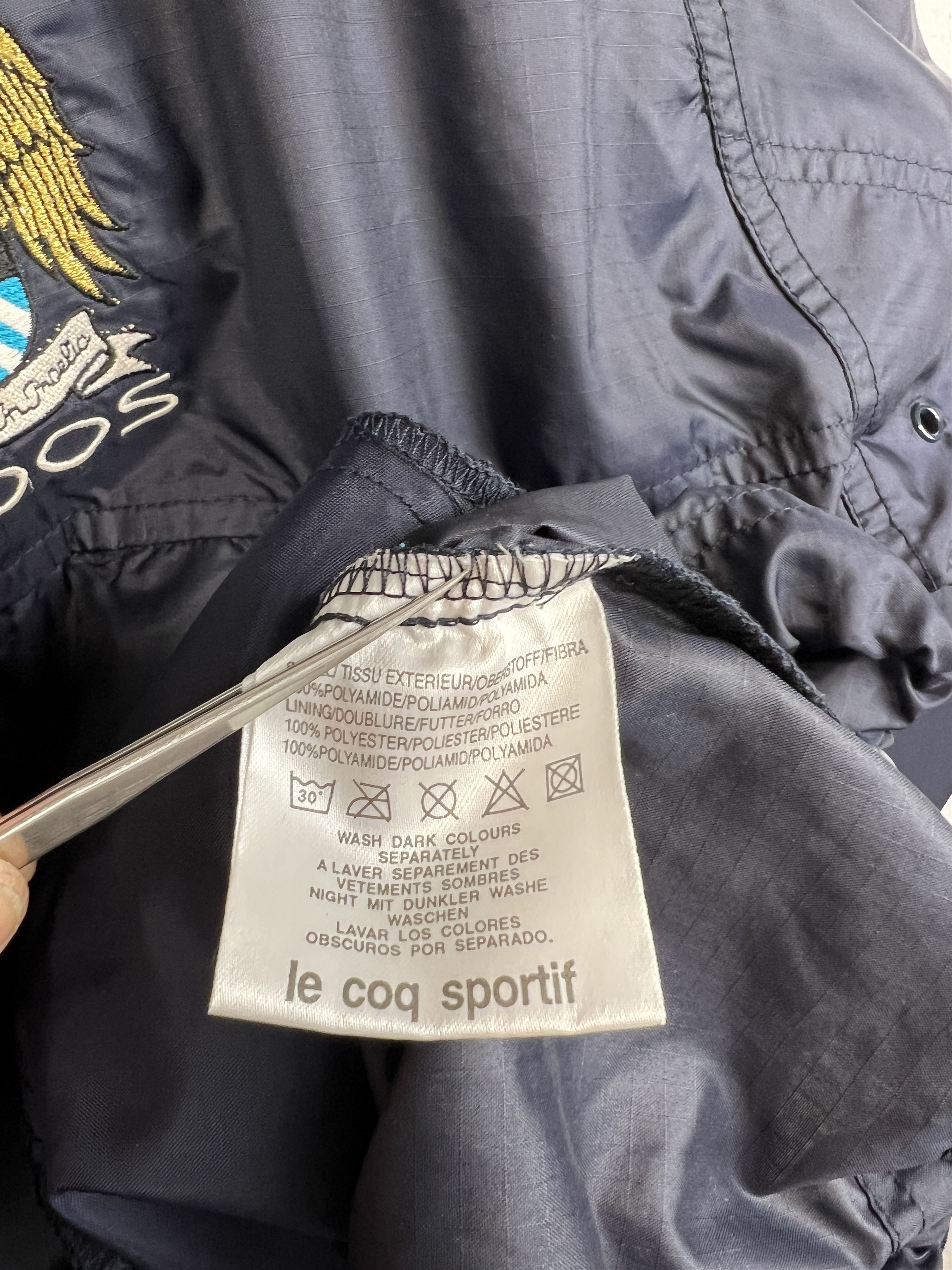 Le Coq Sportif Vintage Manchester City Rain Football Jacket Windbreaker Size US XL / EU 56 / 4 - 10 Thumbnail