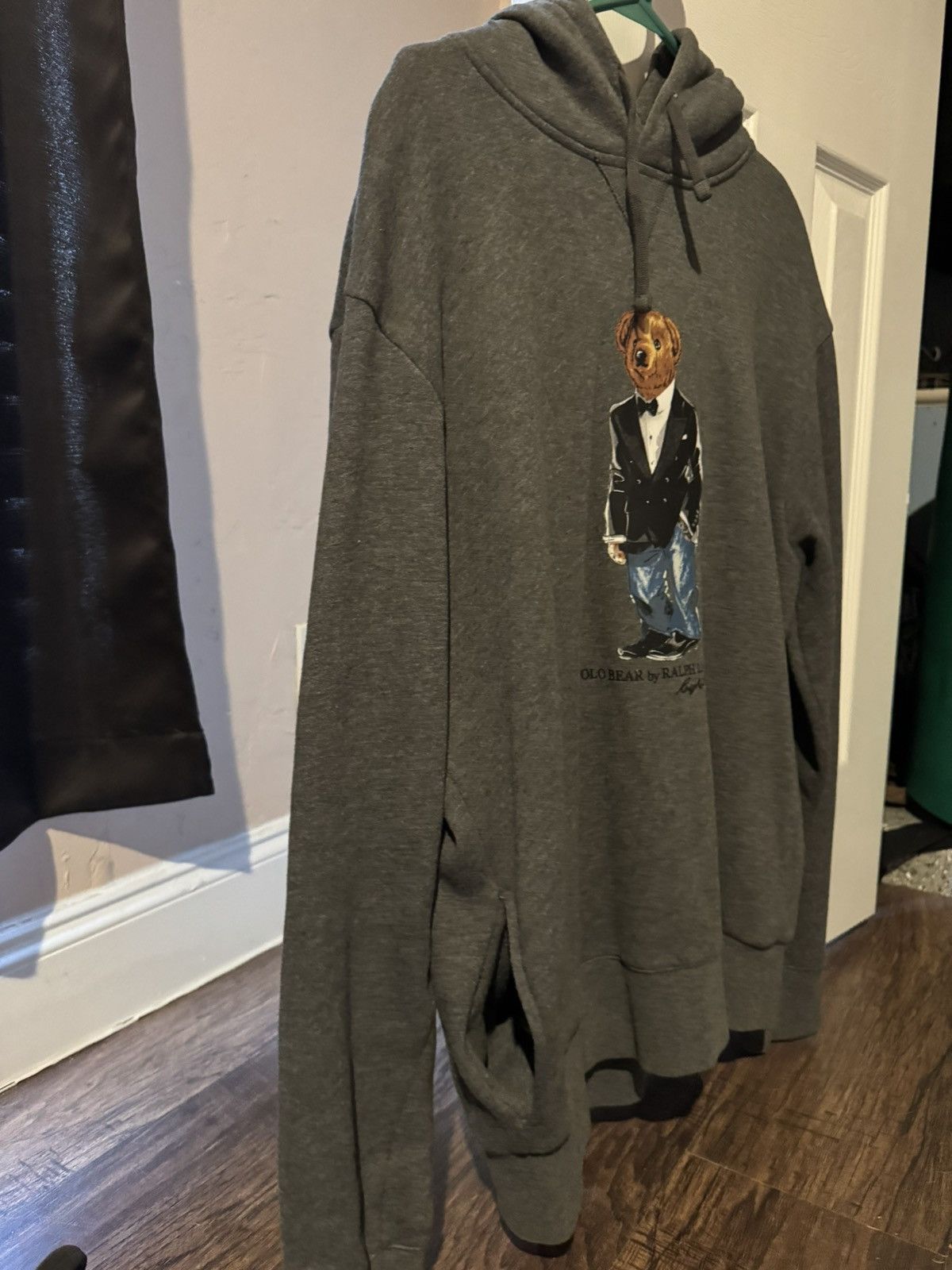 Polo Ralph Lauren Grey Polo Bear Hoodie Size US L / EU 52-54 / 3 - 3 Thumbnail