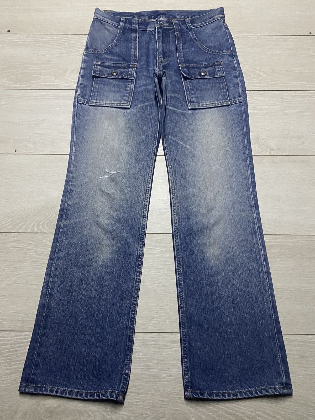 Issey Miyake Vintage Japanese N&M Issey miyake Style Distressed Jeans Size US 30 / EU 46 - 1 Thumbnail