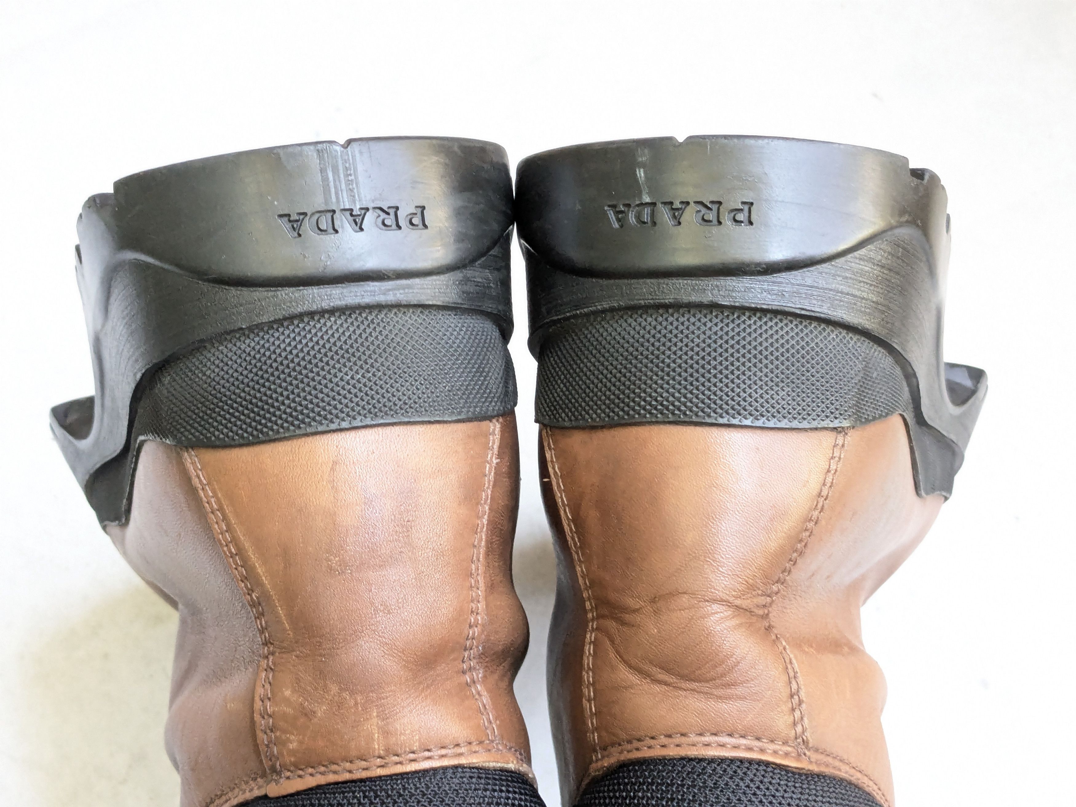 Prada Prada Combat Boots Brown 10.5 High Tops Leather Y2K Size US 10.5 / EU 43-44 - 16 Thumbnail
