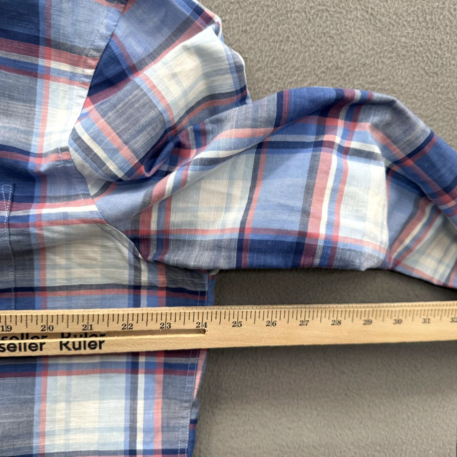 johnnie-O johnnie-O Shirt Mens Large Blue Plaid Long Sleeve Button-Up Casual Size US L / EU 52-54 / 3 - 4 Thumbnail