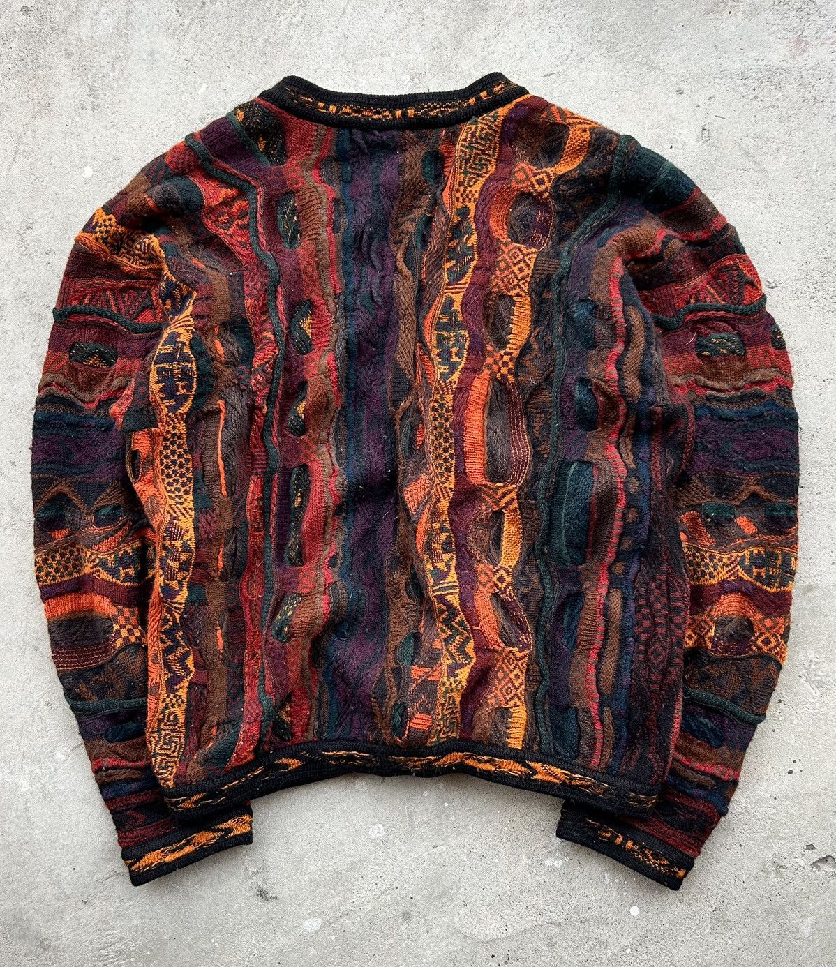 Coogi CRAZY RARE VINTAGE COOGI 3D CABLE KNIT CARDIGAN Size US M / EU 48-50 / 2 - 5 Thumbnail
