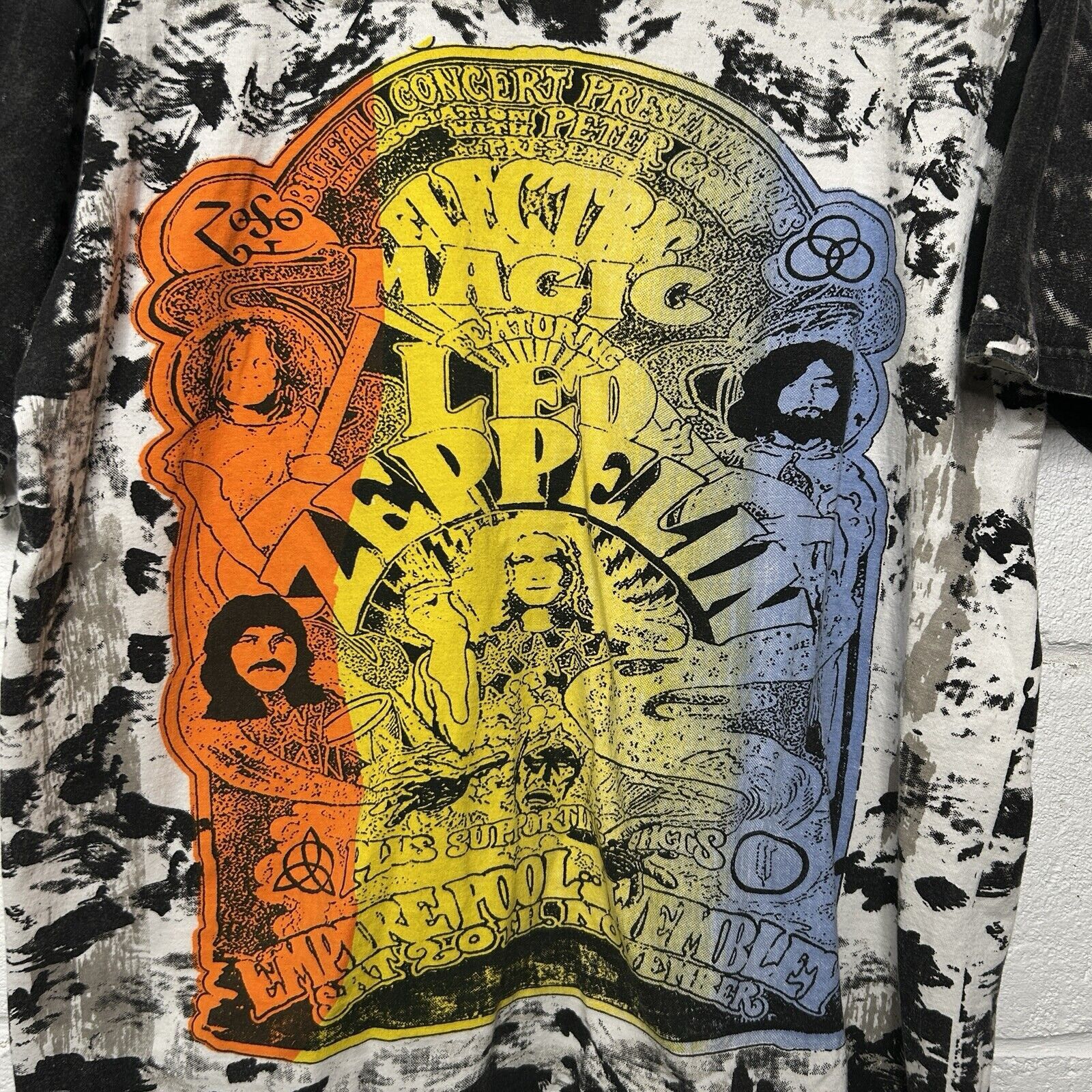 Vintage Mosquitohead Led Zeppelin Electric Magic Reprint AOP Tee Size US L / EU 52-54 / 3 - 3 Thumbnail