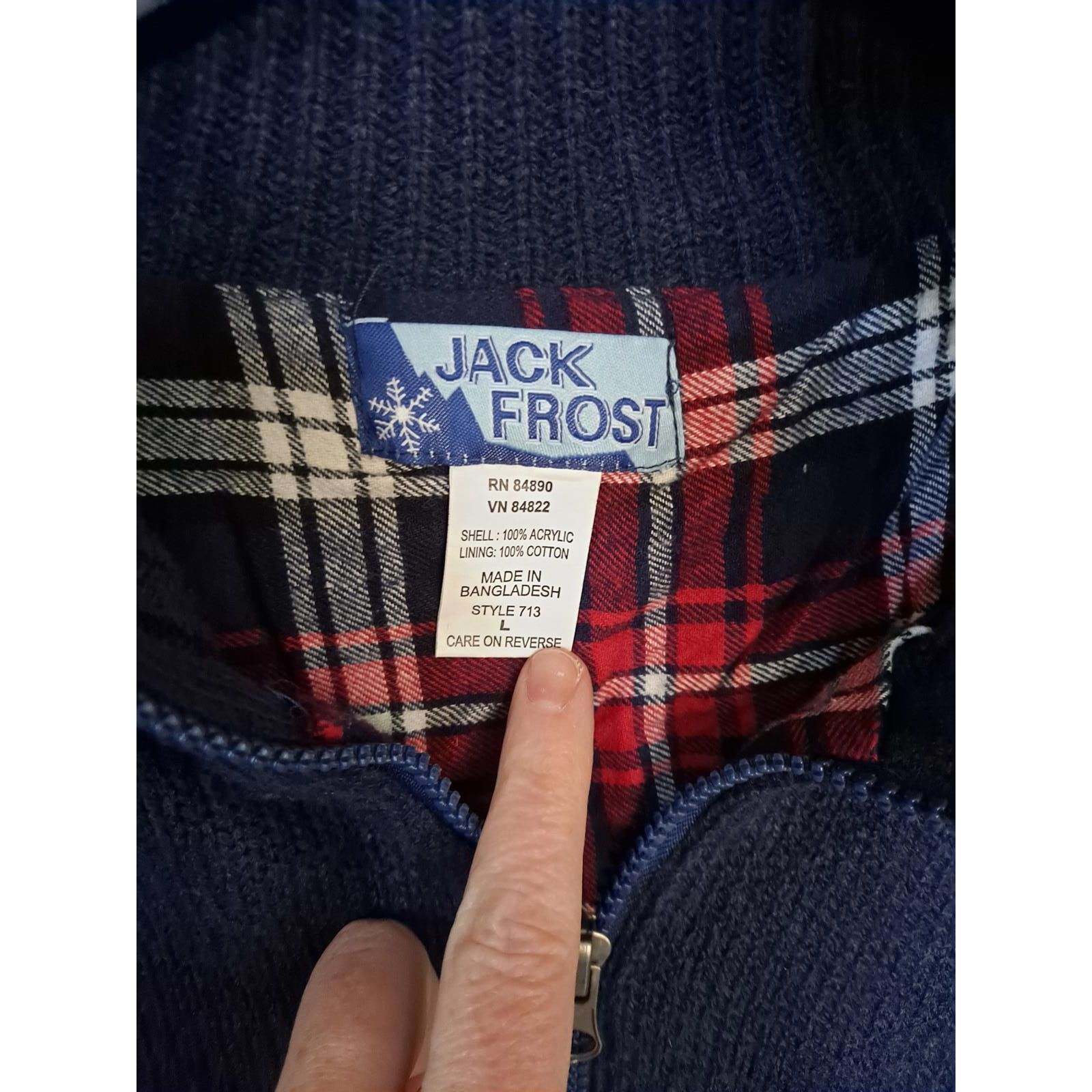 Other Jack Frost Full Zipper Front Pocket Sweater Size Large Size US L / EU 52-54 / 3 - 2 Thumbnail