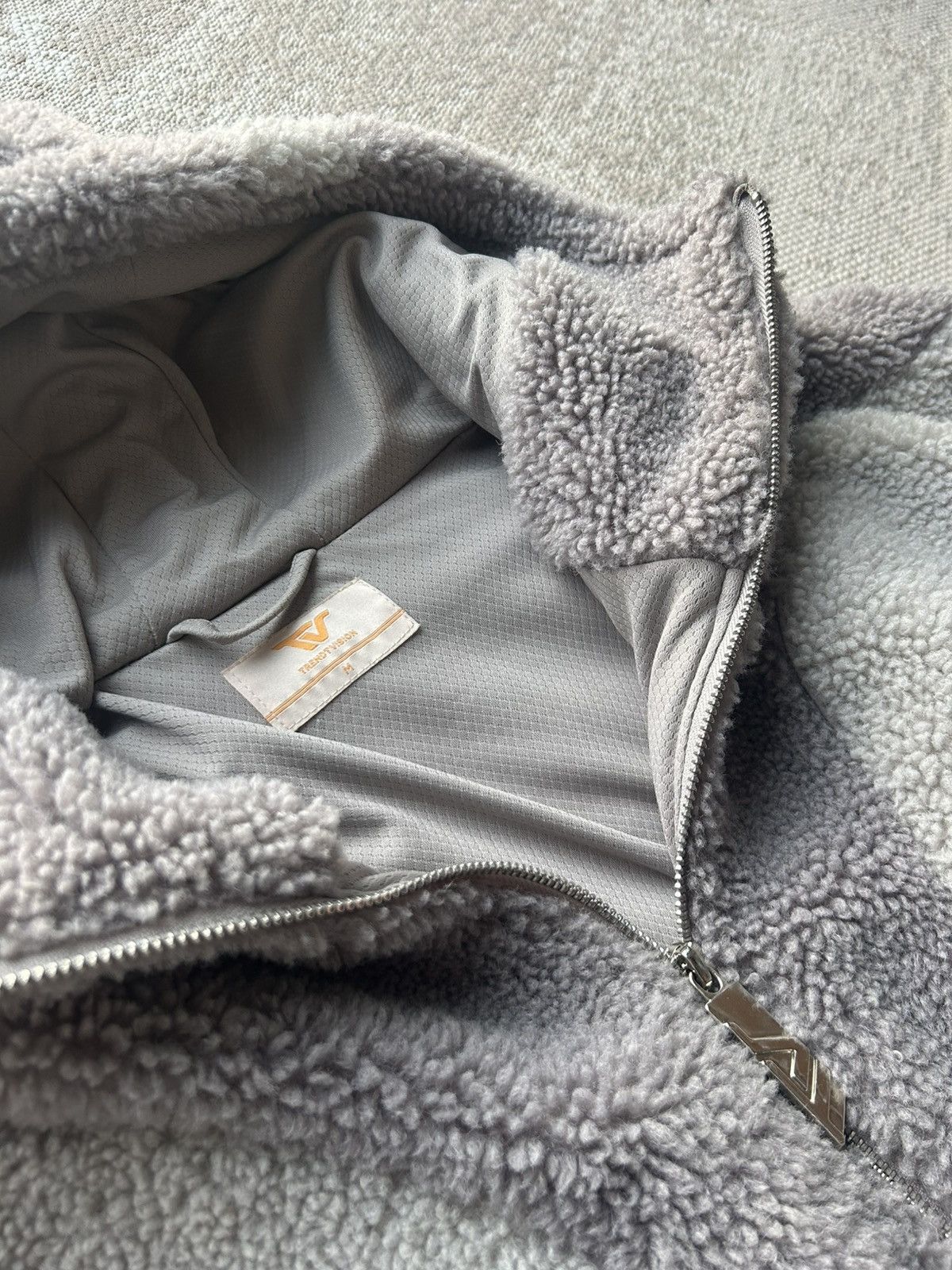 Trendt Vision Trendt Vision Grey Sherpa Fleece Size US M / EU 48-50 / 2 - 2 Thumbnail