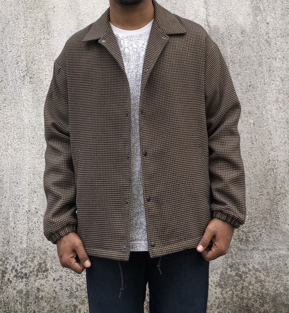 RAGEBLUE RAGEBLUE Thermolite Houndstooth Coach Work Jacket Size US L / EU 52-54 / 3 - 1 Thumbnail