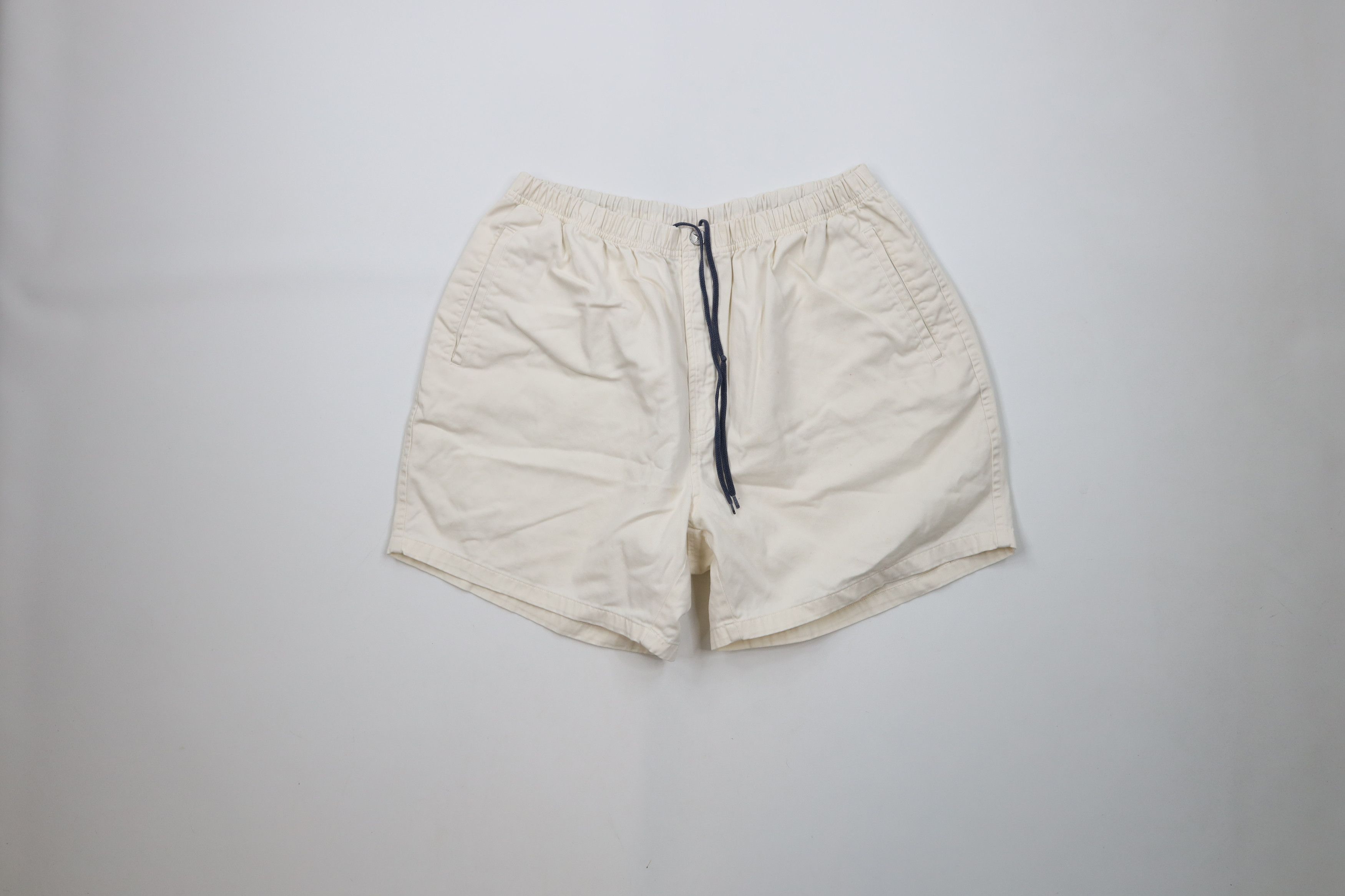 Nautica × Vintage Vintage 90s Nautica Above Knee Shorts Cream Cotton Size US 34 / EU 50 - 1 Thumbnail