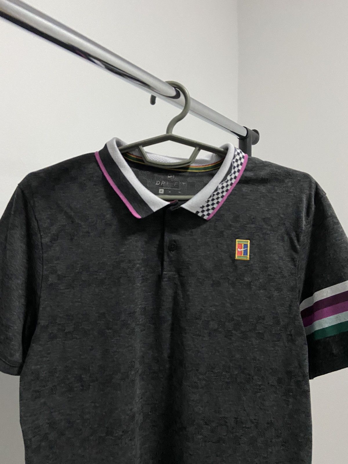Nike × Vintage Nike Court Vintage Small logo T Shirt Polo Tennis Size US M / EU 48-50 / 2 - 2 Thumbnail