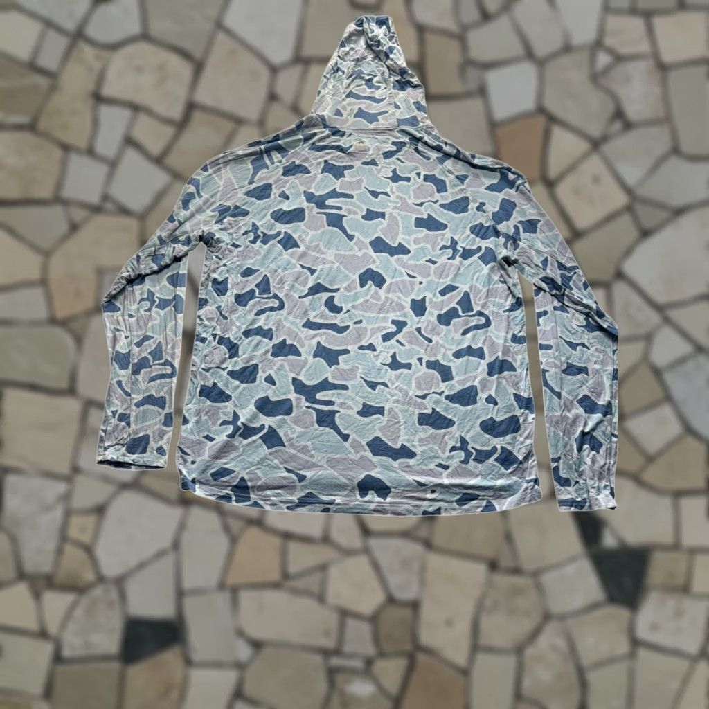 Vintage Womens Magellan Outdoors Hooded Long Sleeve XL Blue Light Camouflage Shirt Size XL / US 12-14 / IT 48-50 - 1 Thumbnail