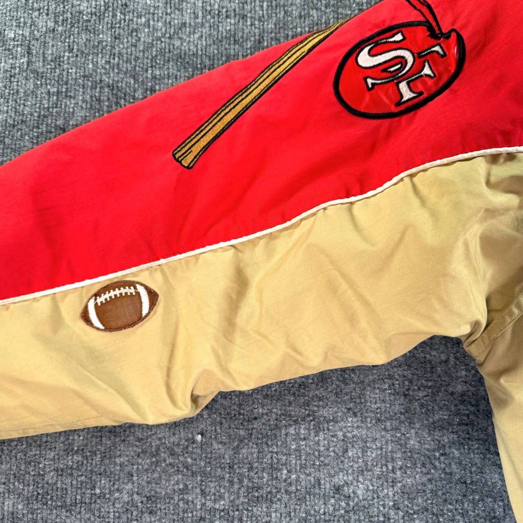 Pro Player VINTAGE Pro Player San Francisco 49ers Jacket Mens XL Red Gold NFL Puffer Hooded Size US XL / EU 56 / 4 - 7 Thumbnail