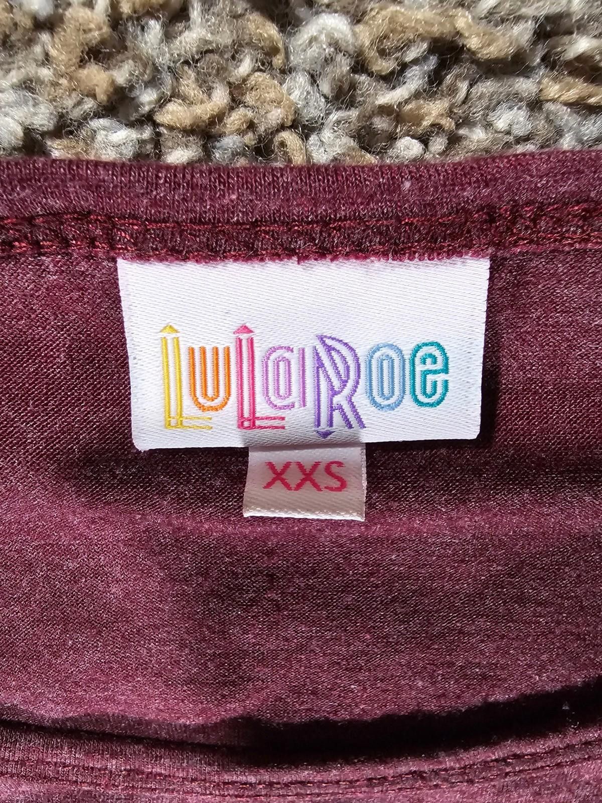 Other LuLaRoe Long XXS Wine Color Dress Size XXS / US 00 / IT 34 - 2 Thumbnail