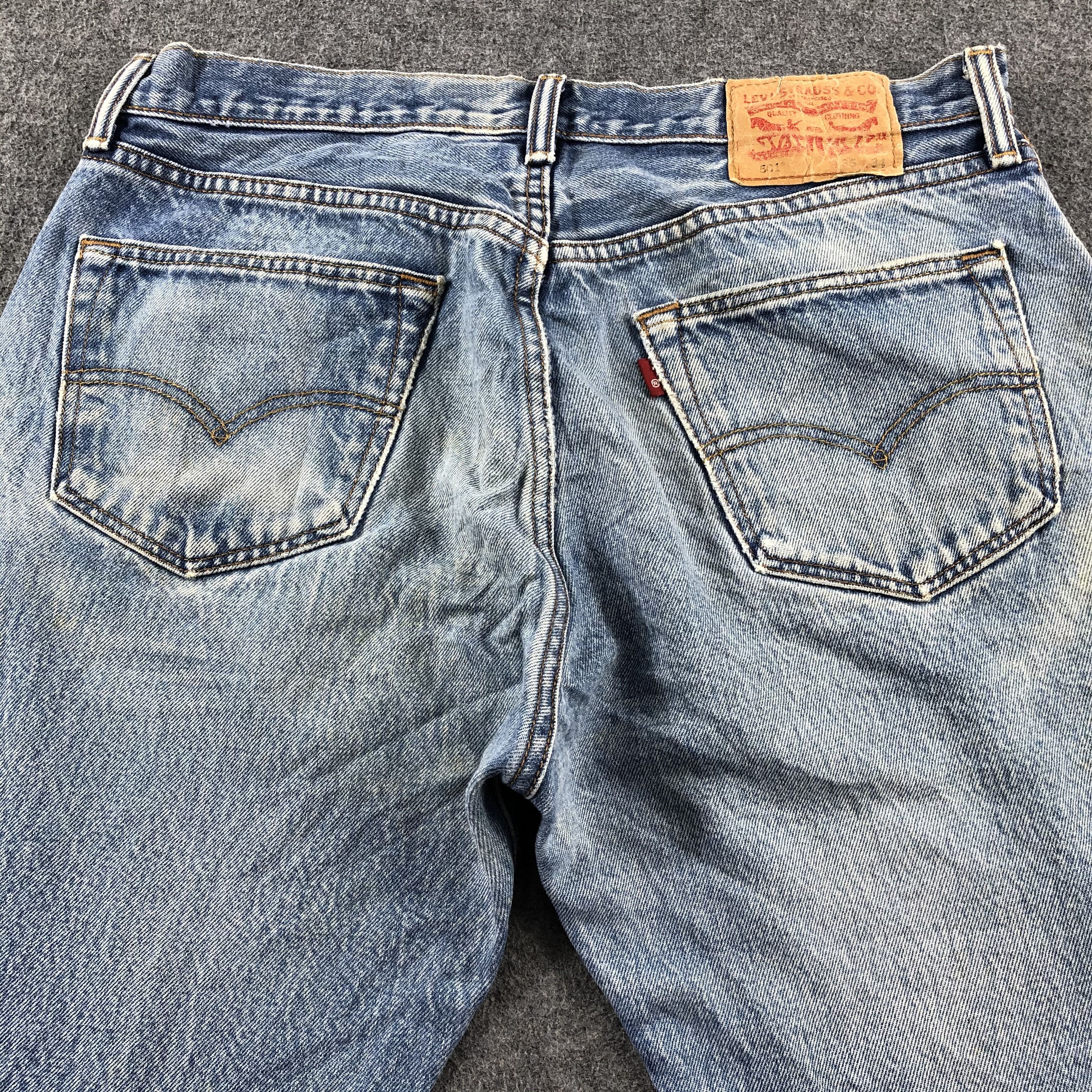 Levi's Vintage Blue Wash Levis 501 Jeans-J2461 Size US 34 / EU 50 - 4 Thumbnail
