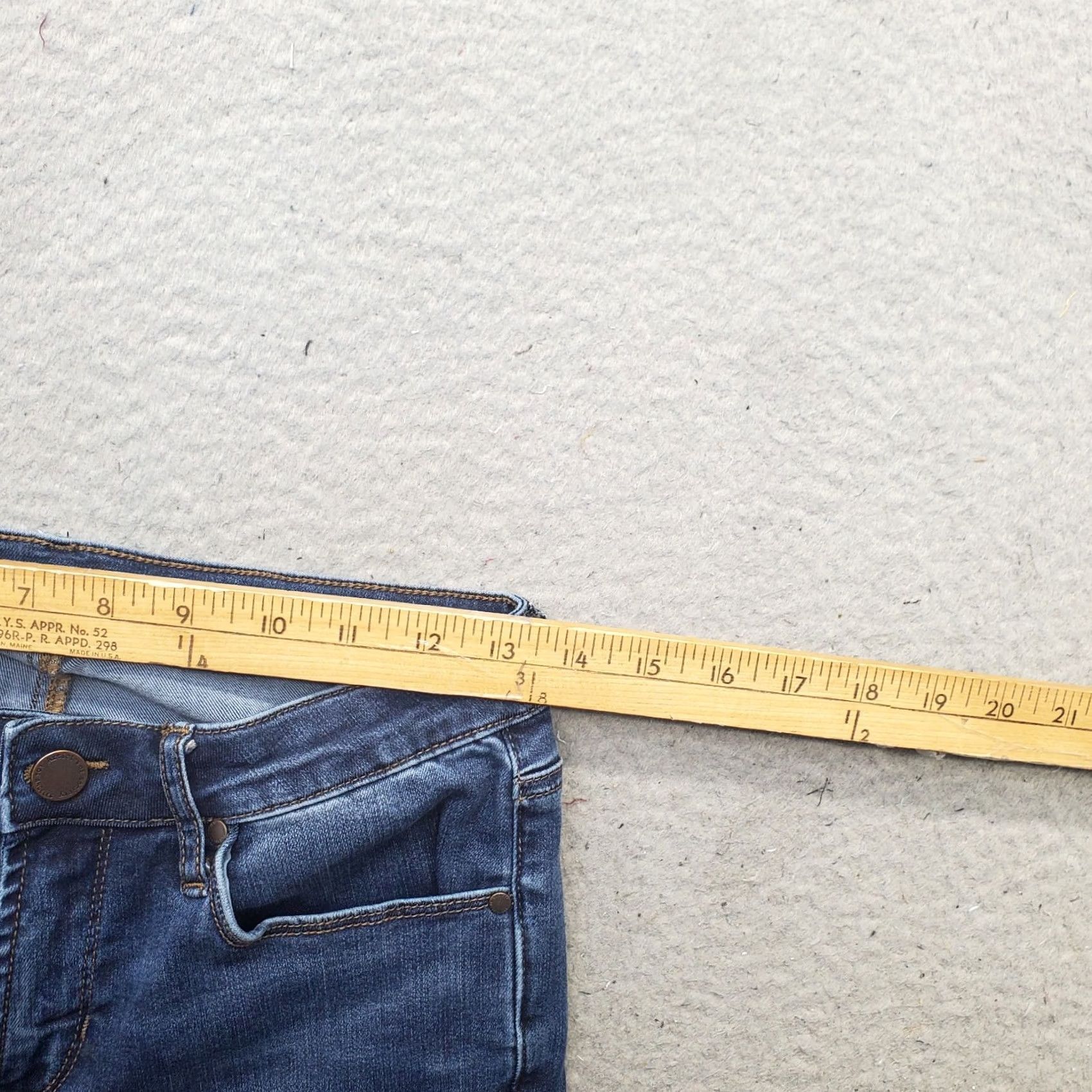Vintage Articles Of Society Skinny Jeans Womens 27 Blue Denim Faded 5-Pocket Streetwear Size 27" / US 4 / IT 40 - 6 Thumbnail