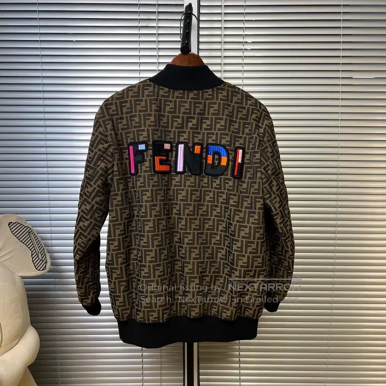 Fendi Fendi Logo Short Cotton Jacket Size XS / US 0-2 / IT 36-38 - 6 Thumbnail