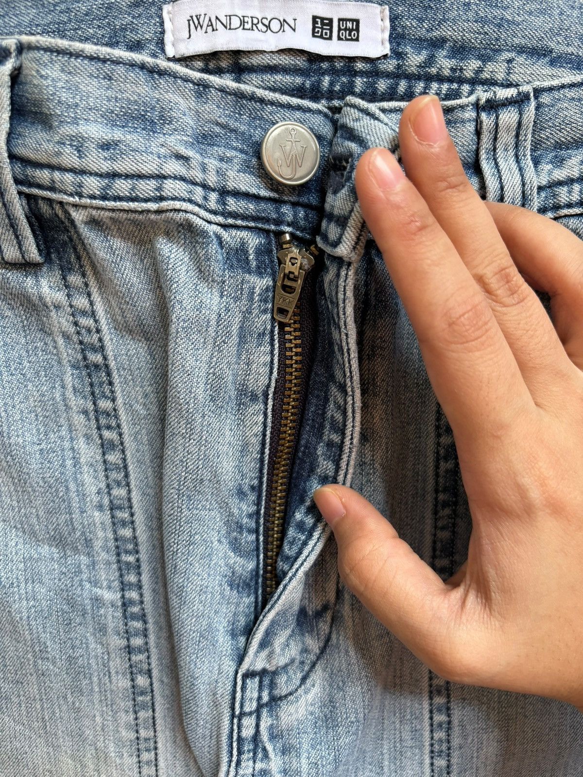 JW Anderson × Uniqlo Vintage Uniqlo J.W.Anderson Faded Wash Bush Pant Baggy Jean Size US 26 / EU 42 - 3 Thumbnail