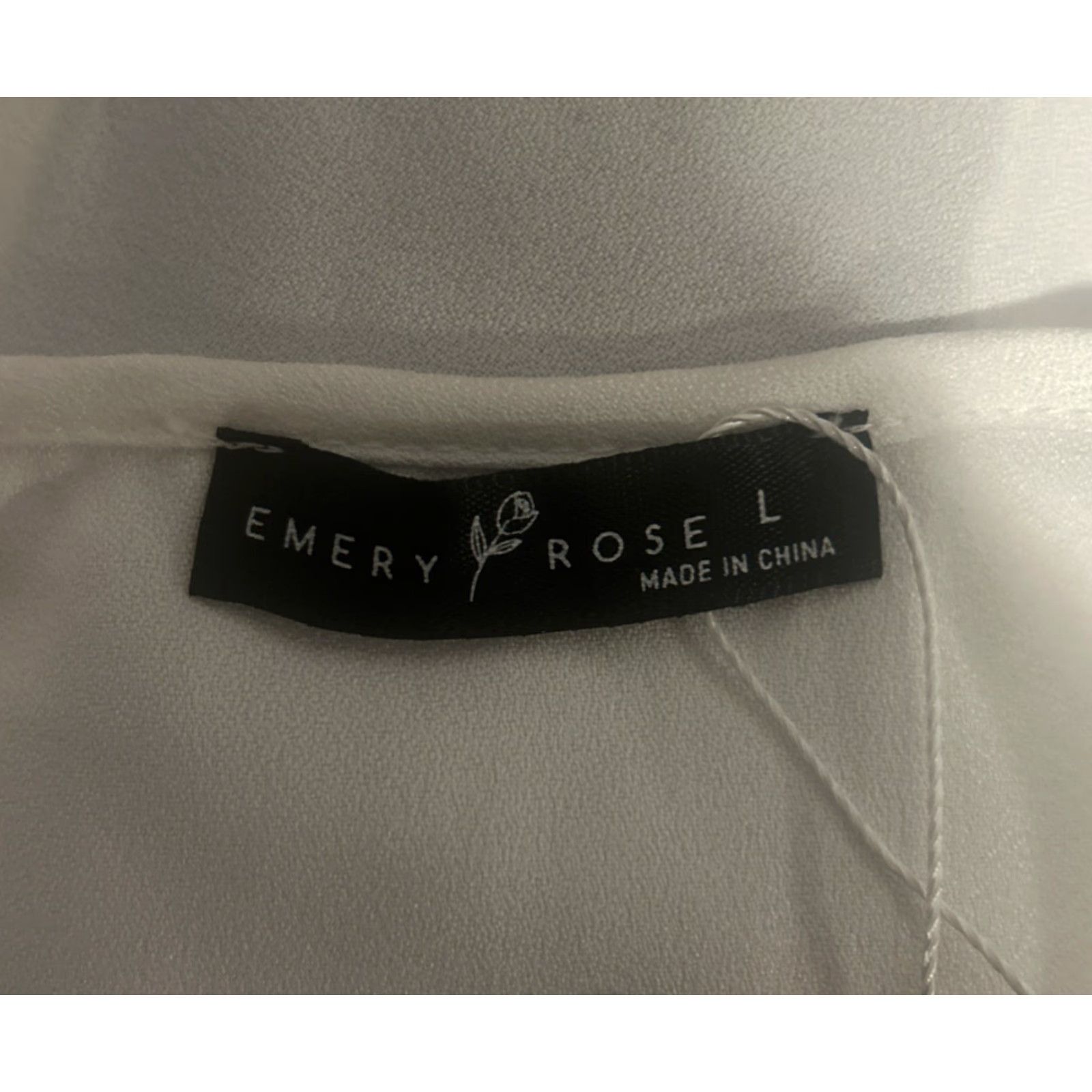 Vintage Emery Rose Tank Top Women L White Sleeveless V-Neck Pullover XS? Size L / US 10 / IT 46 - 3 Thumbnail
