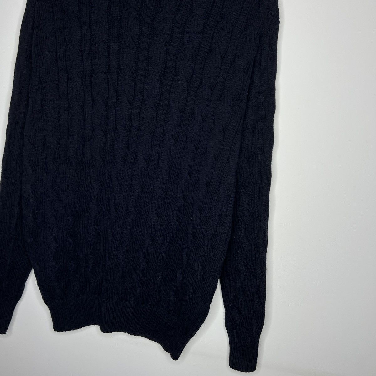 Loro Piana Loro Piana Cable Knitwear Jumper Sweater Navy Classic Luxury Size US M / EU 48-50 / 2 - 3 Thumbnail