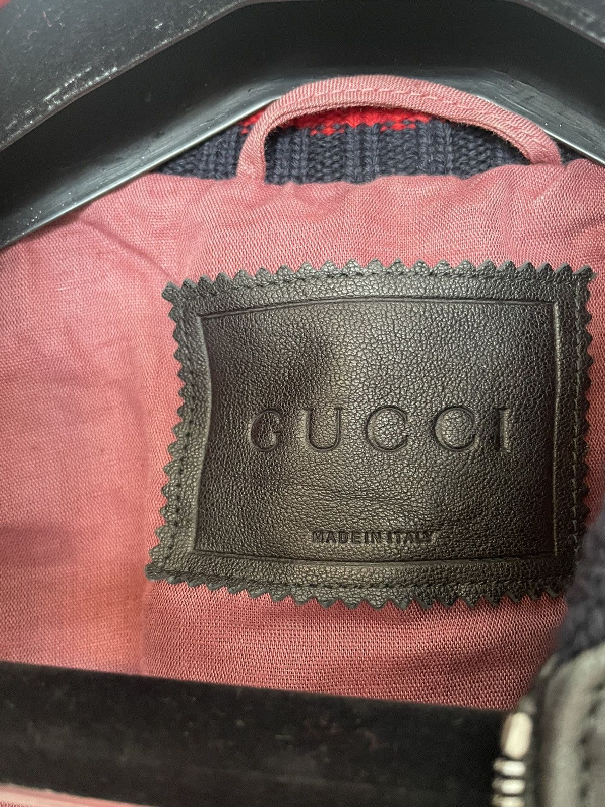 Gucci Authentic Gucci Leather Jacket with Dragonfly Embellishment Size S / US 4 / IT 40 - 13 Thumbnail