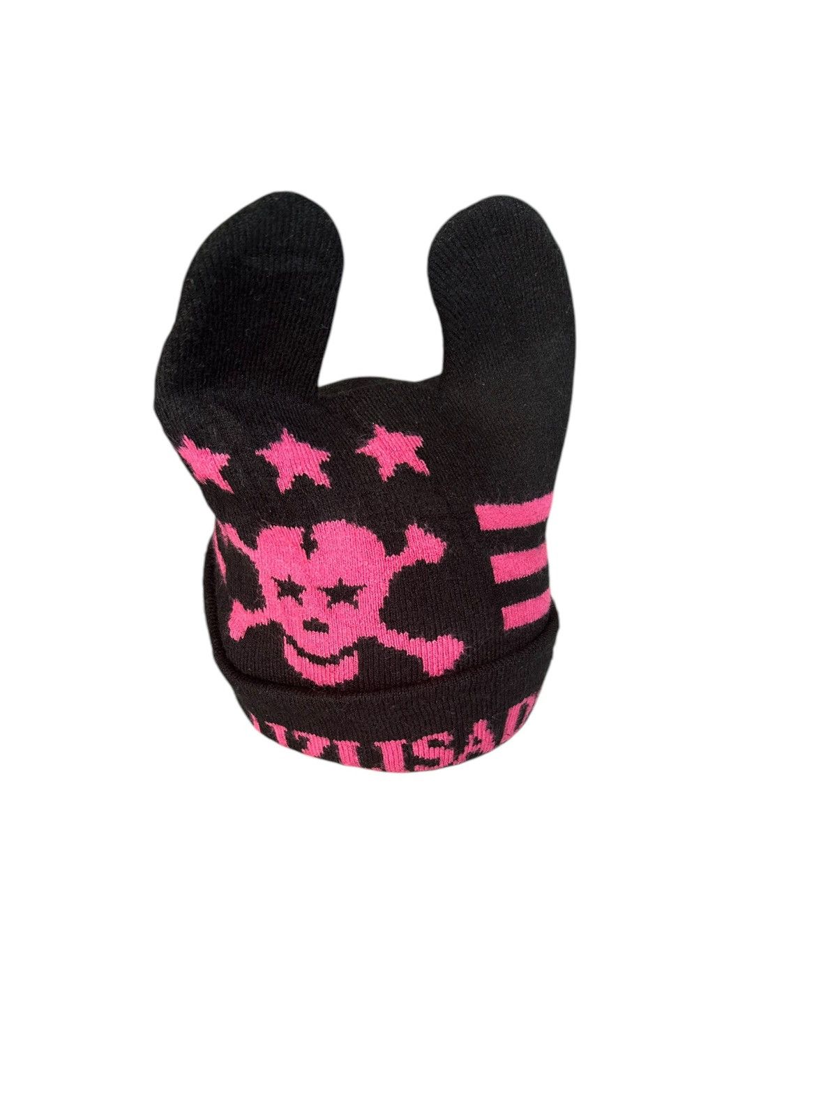 Japanese Brand × Kapital × Vintage Skull Japanese Punk Bondage Style Horn Devil Beanie Hats Size ONE SIZE - 4 Thumbnail